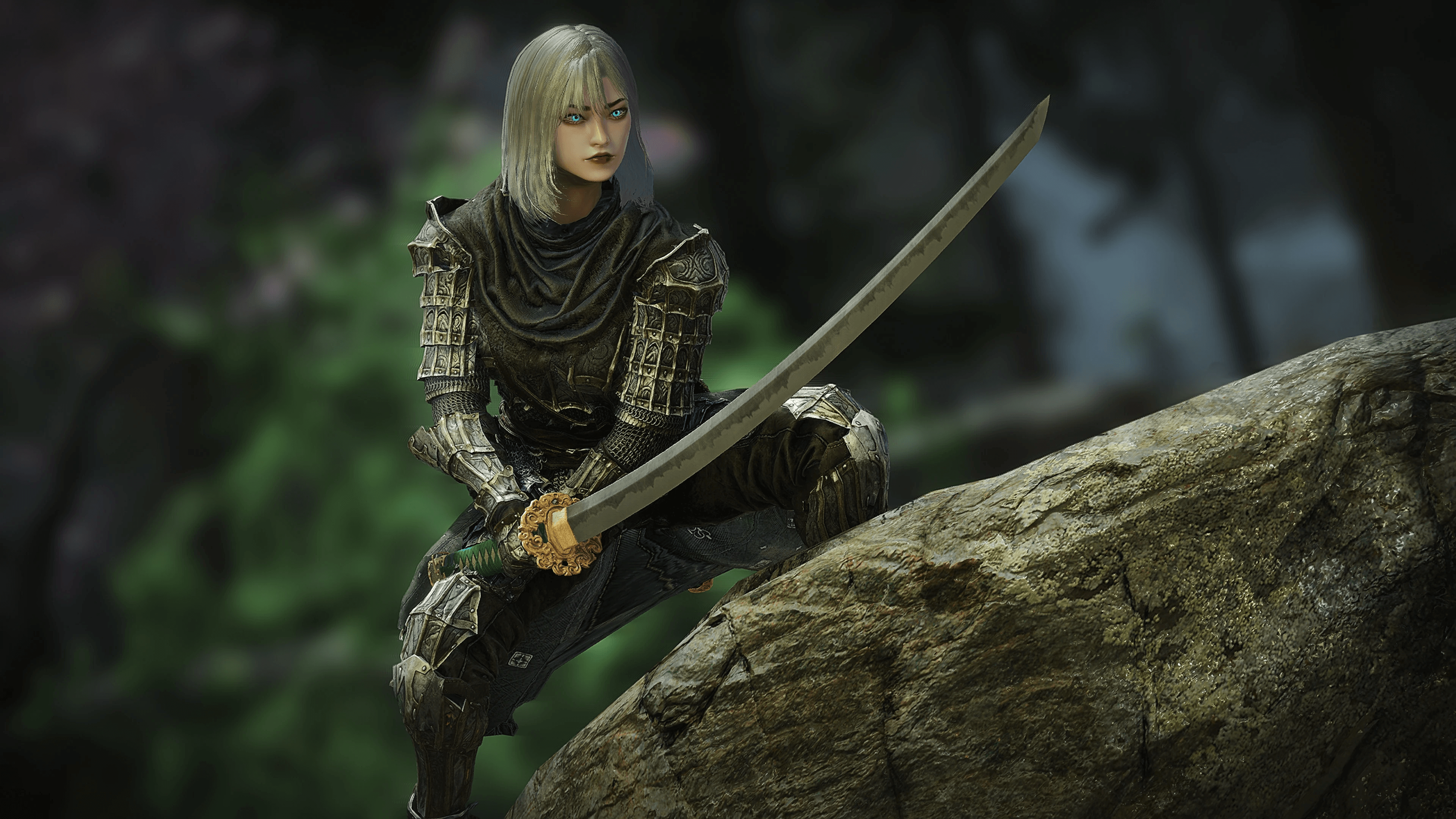 Jade Dragon Katana 1-2h SE mod for The Elder Scrolls V: Skyrim Special Edition