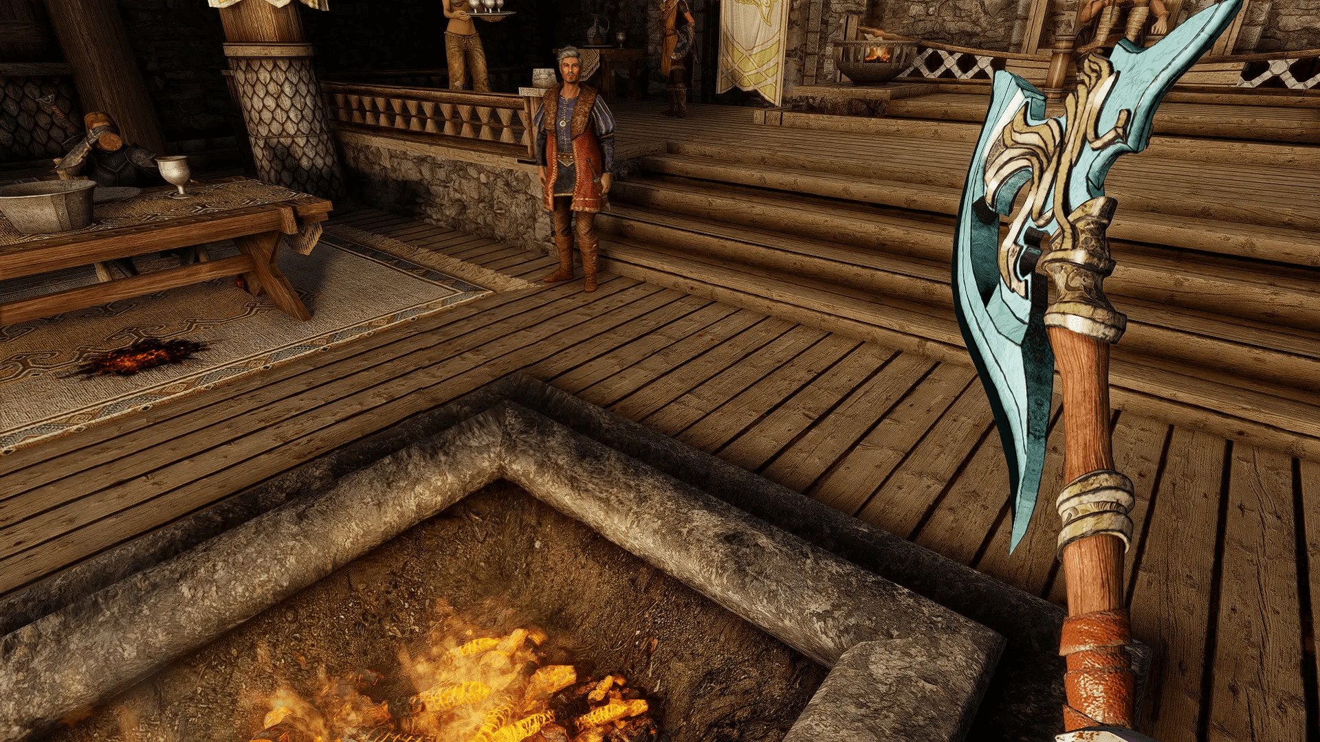 Malachite Steel Axe_LE mod for Skyrim