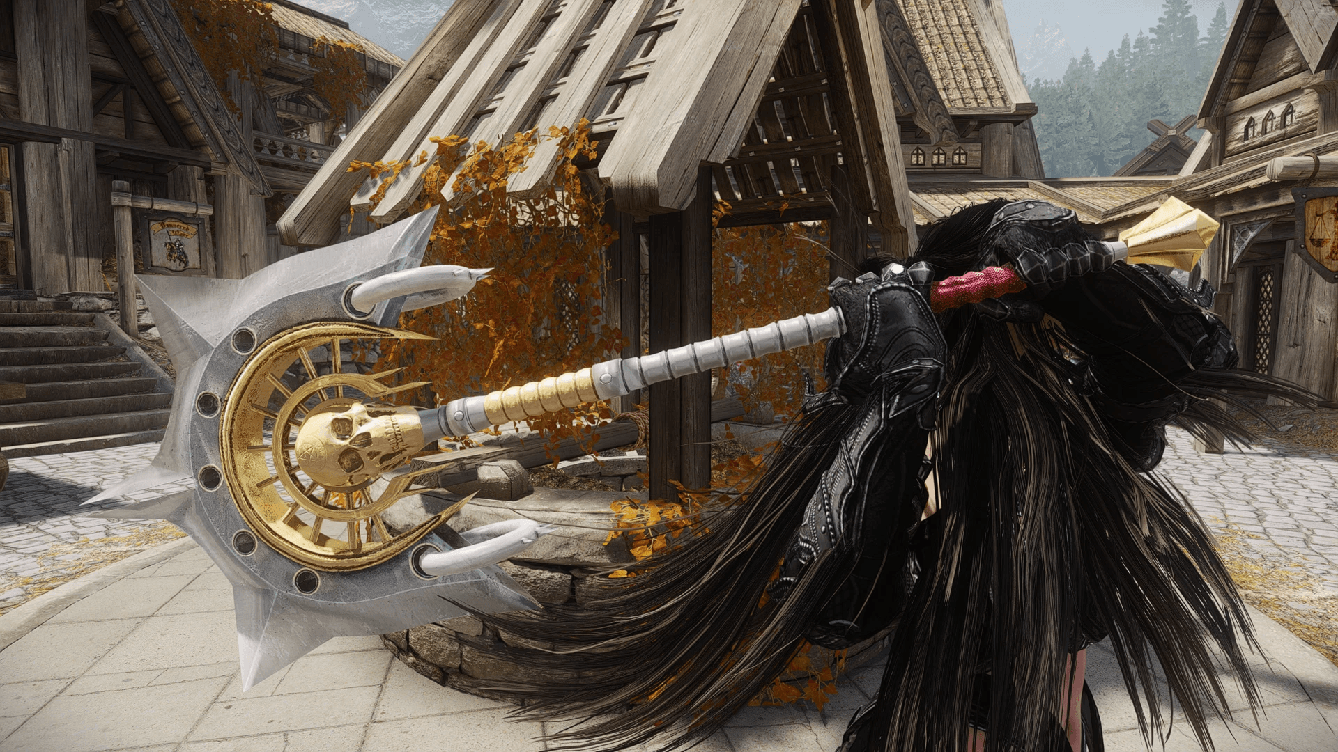 Necromancer's Battle Axe mod for The Elder Scrolls V: Skyrim Special Edition