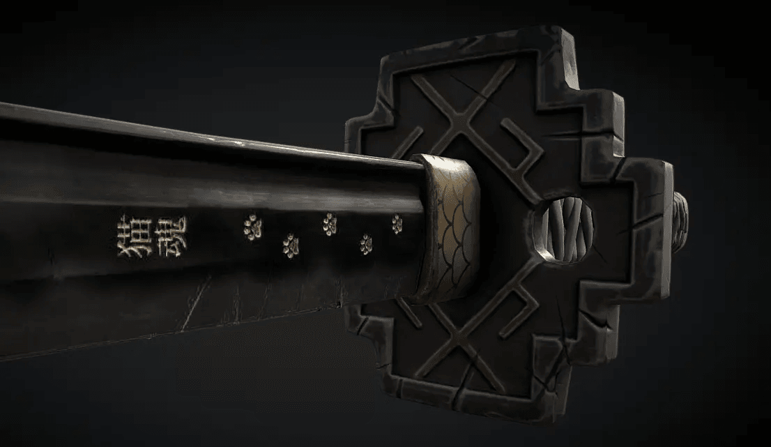 NekoTamashi katana mod for The Elder Scrolls V: Skyrim Special Edition