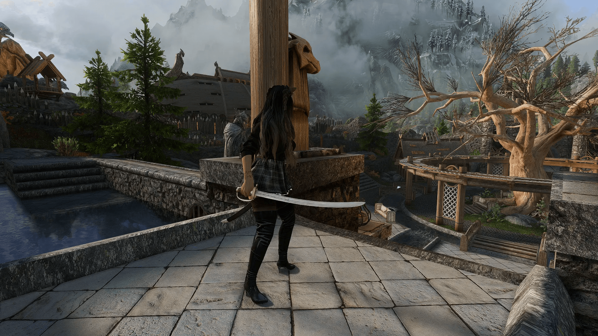 Old Officer's SaberSE mod for The Elder Scrolls V: Skyrim Special Edition
