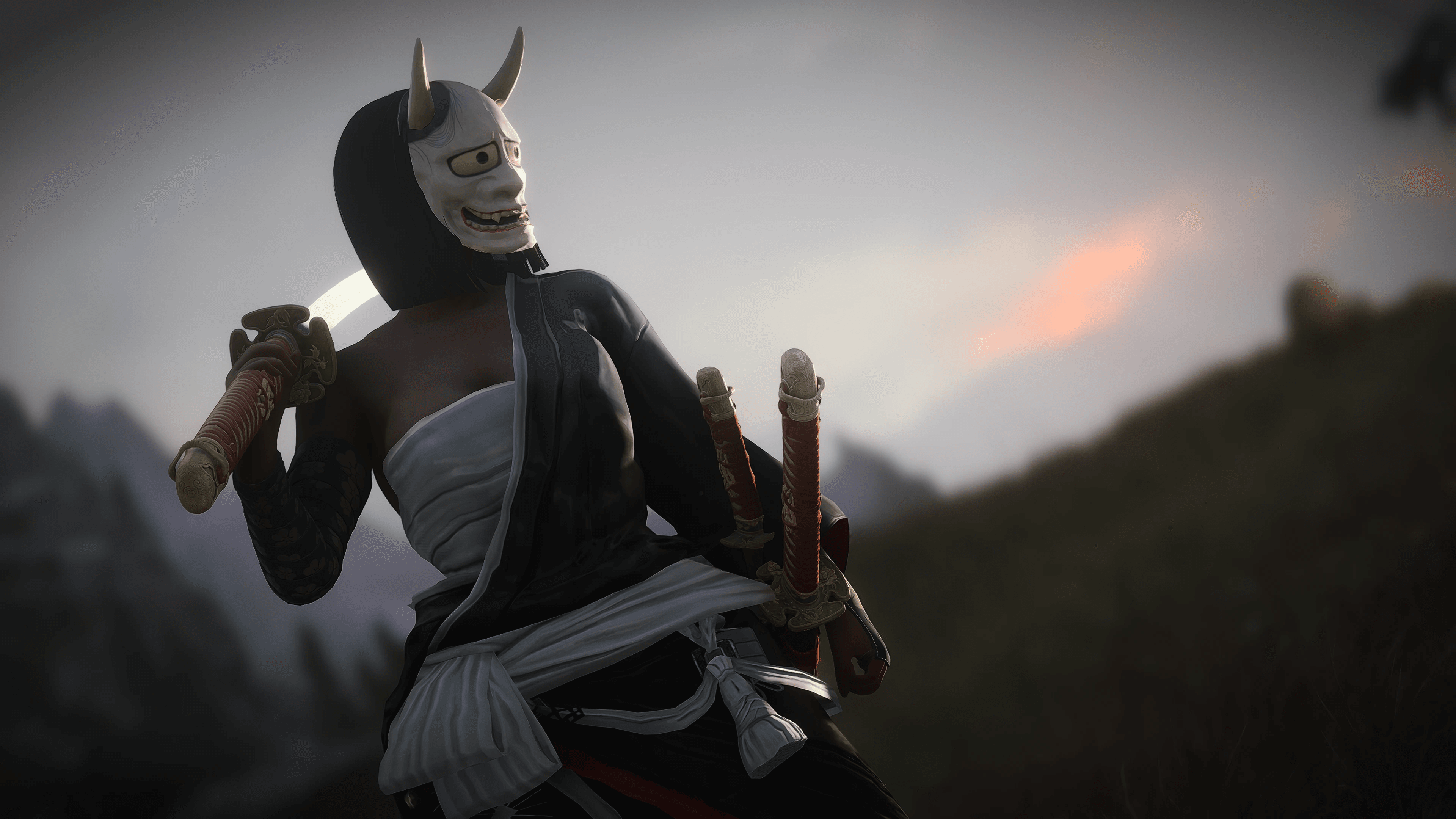 Peony Crest Katana mod for The Elder Scrolls V: Skyrim Special Edition