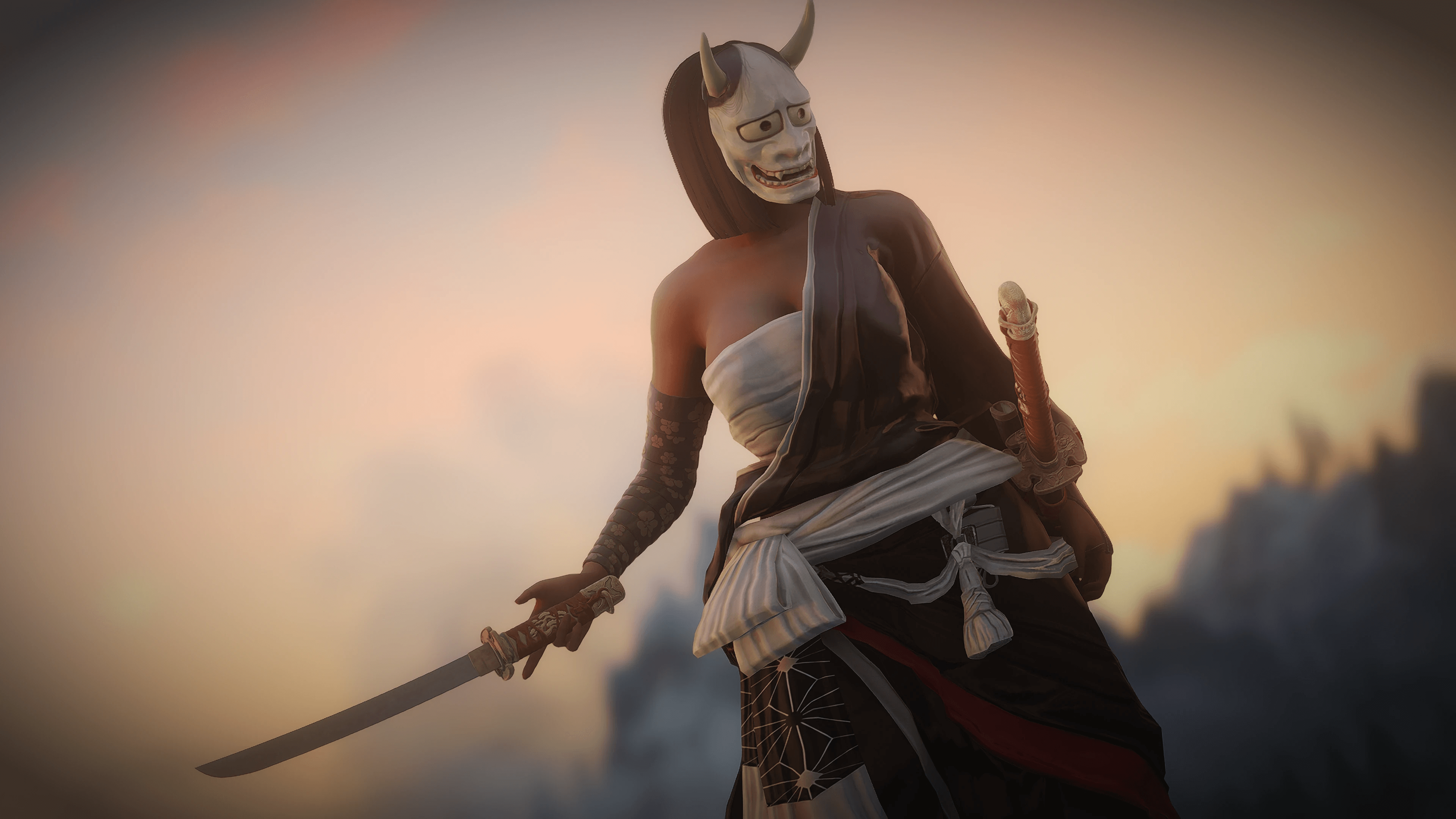 Peony Crest Katana mod for The Elder Scrolls V: Skyrim Special Edition