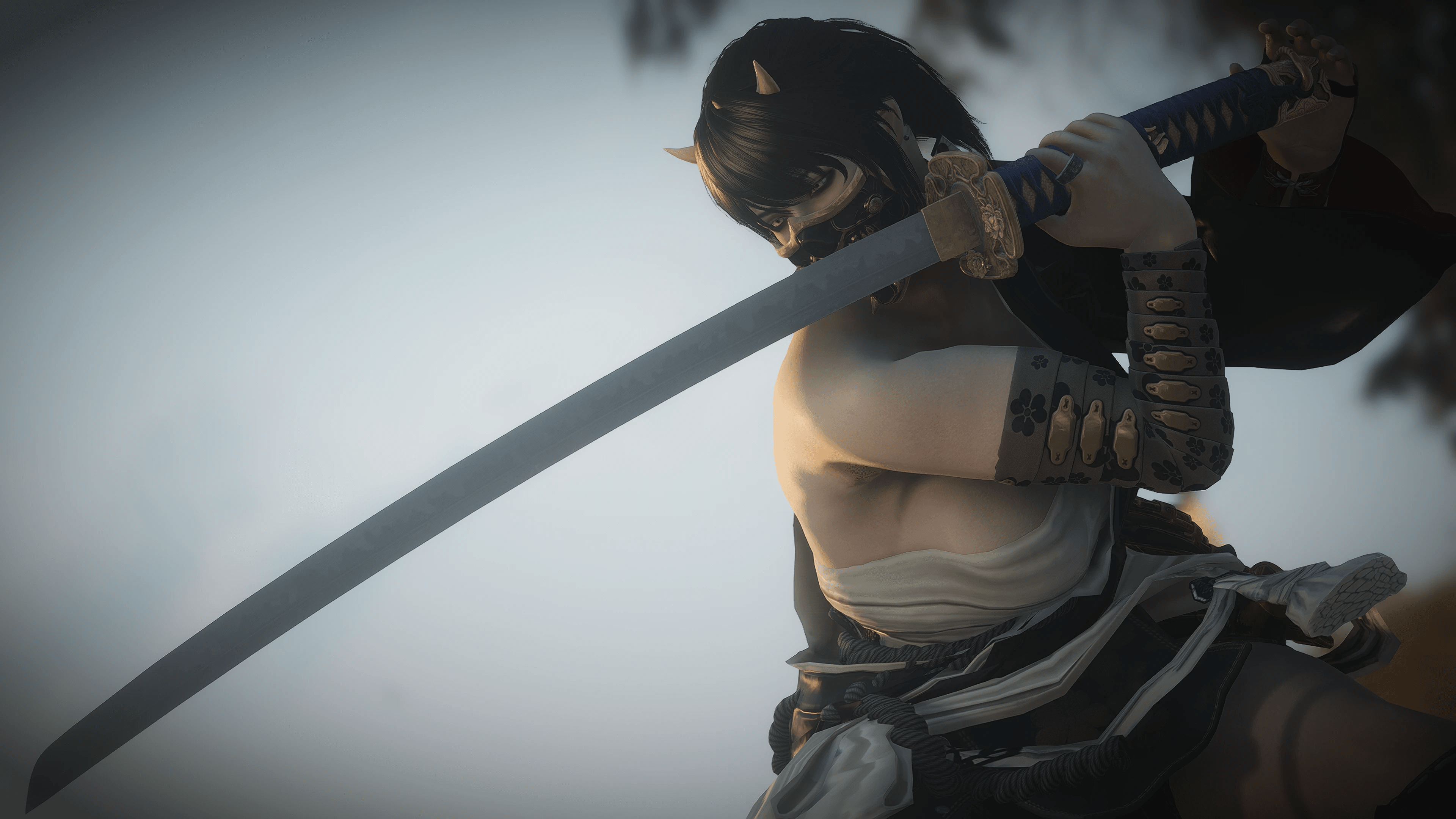 Peony Crest Katana mod for The Elder Scrolls V: Skyrim Special Edition