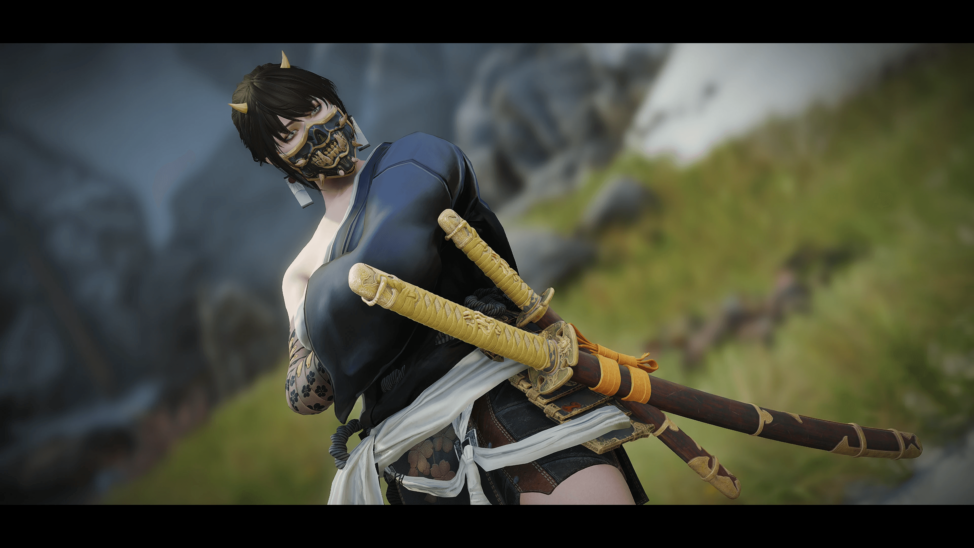 Peony Crest Katana mod for The Elder Scrolls V: Skyrim Special Edition