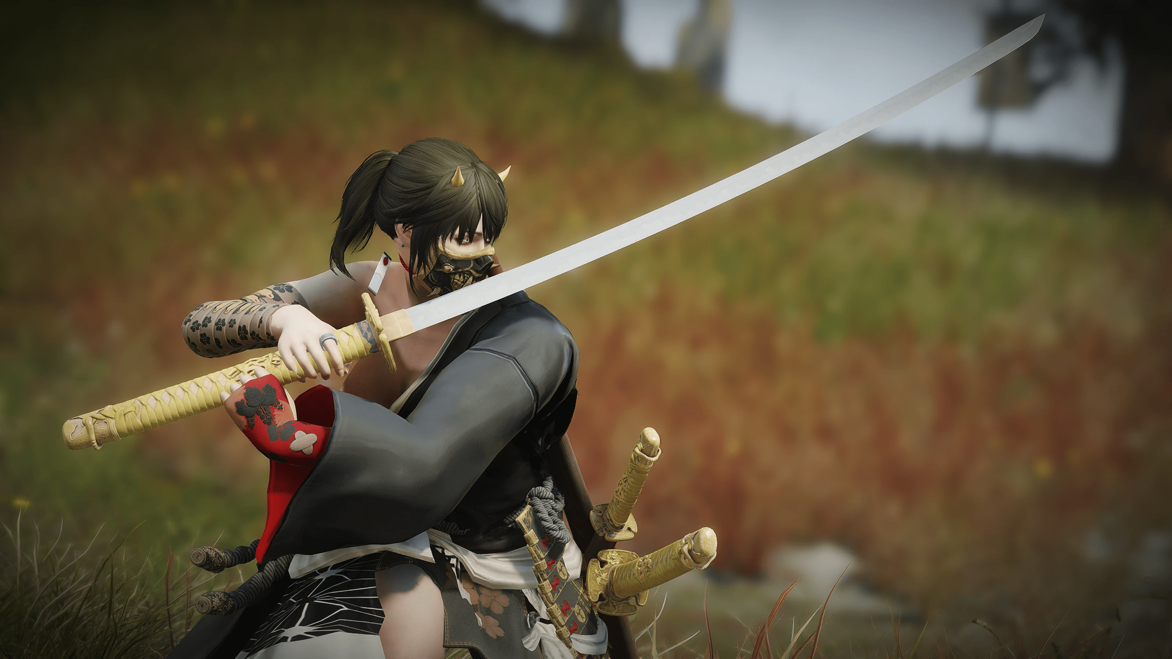 Peony Crest Katana mod for The Elder Scrolls V: Skyrim Special Edition