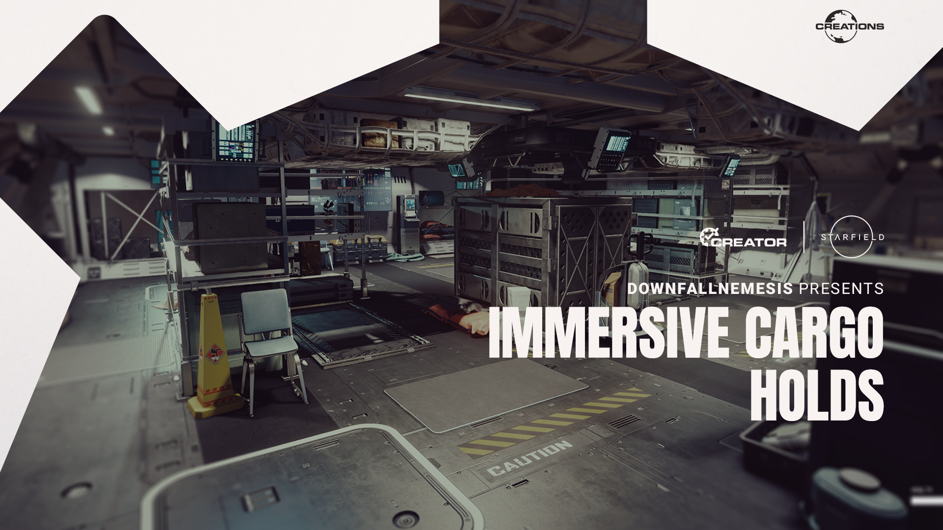 Immersive Cargo Halls mod for Starfield