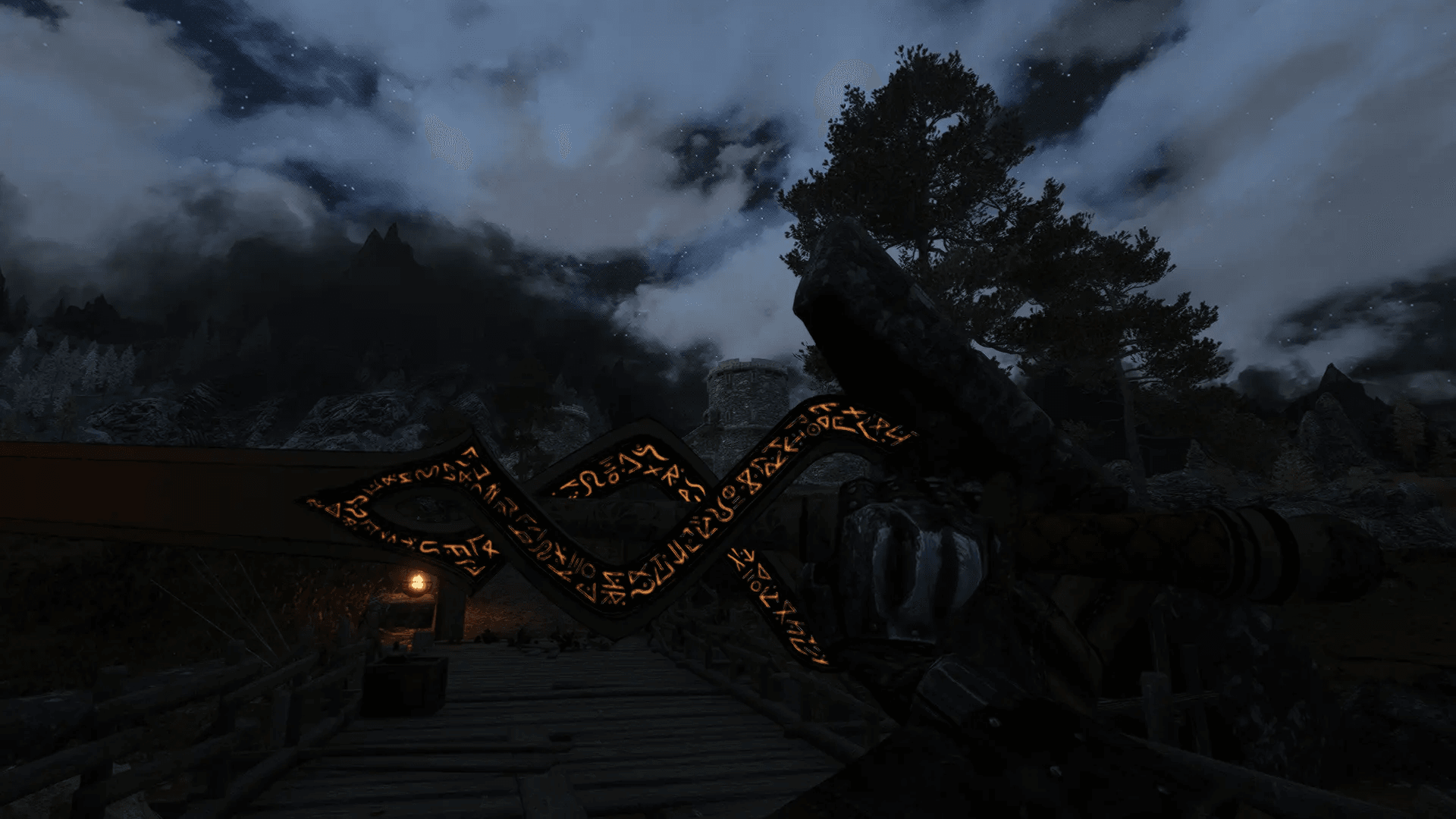 Runic two-handed sword mod for The Elder Scrolls V: Skyrim Special Edition