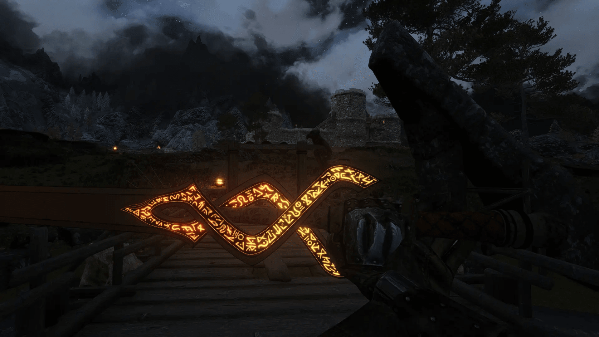 Runic two-handed sword mod for The Elder Scrolls V: Skyrim Special Edition