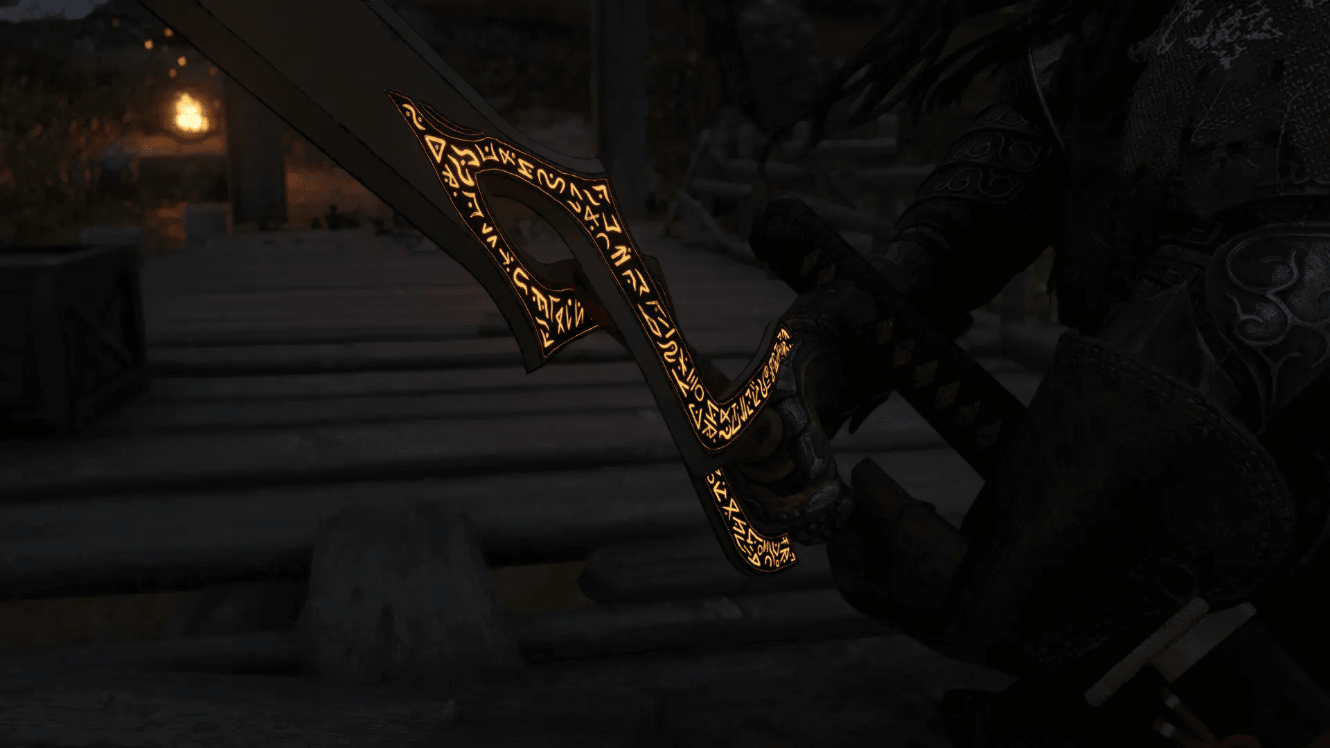 Runic two-handed sword mod for The Elder Scrolls V: Skyrim Special Edition