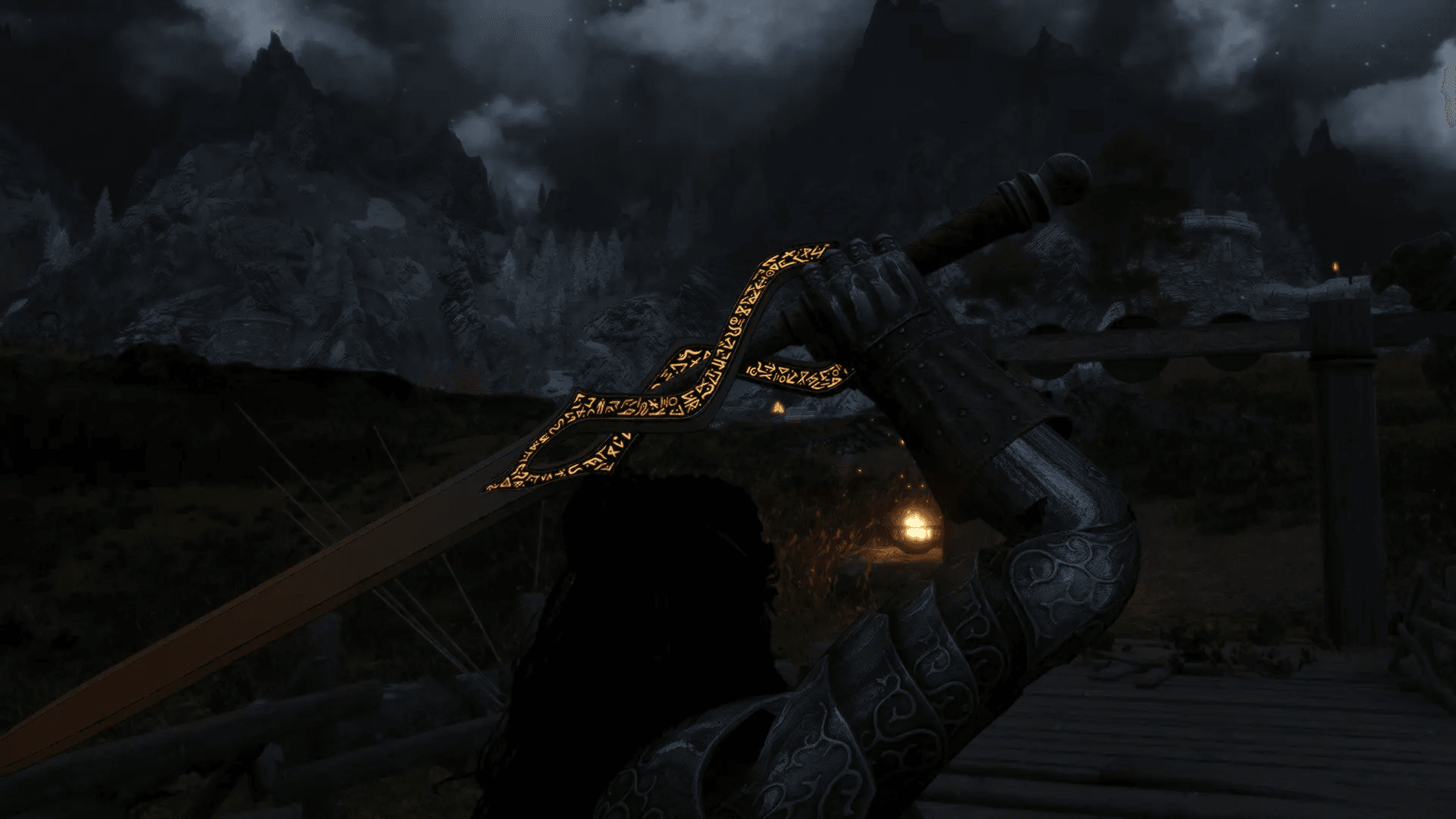 Runic two-handed sword mod for The Elder Scrolls V: Skyrim Special Edition