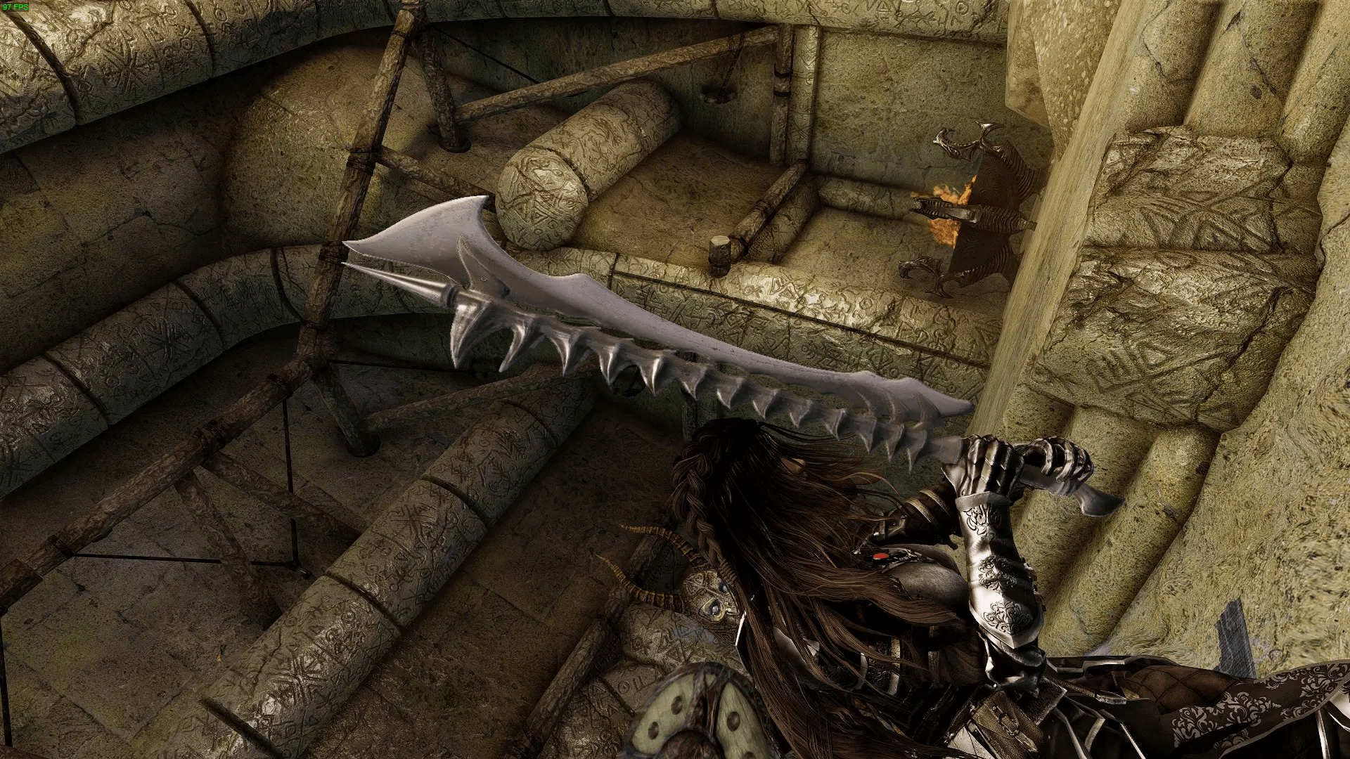 Spiked Bonecutter (1h-2h Swords) mod for The Elder Scrolls V: Skyrim Special Edition