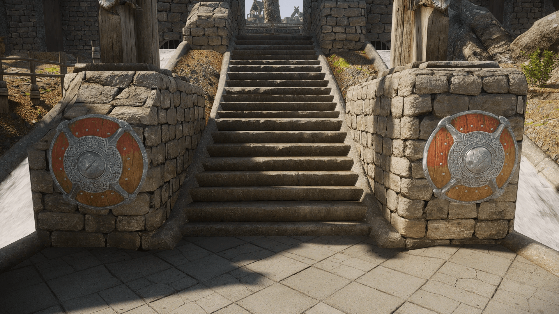 Steel Shield - Replacer decorative shields Whiterun mod for The Elder Scrolls V: Skyrim Special Edition