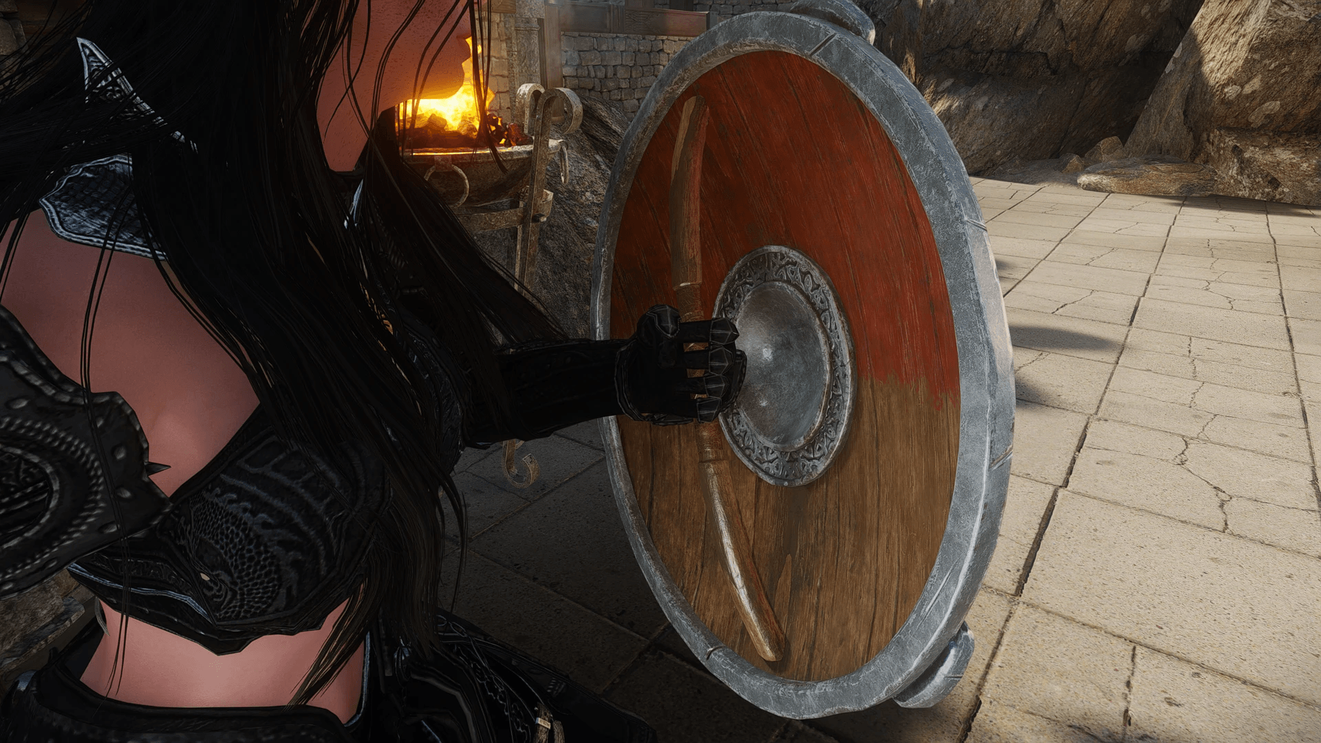 Steel Shield - Replacer decorative shields Whiterun mod for The Elder Scrolls V: Skyrim Special Edition