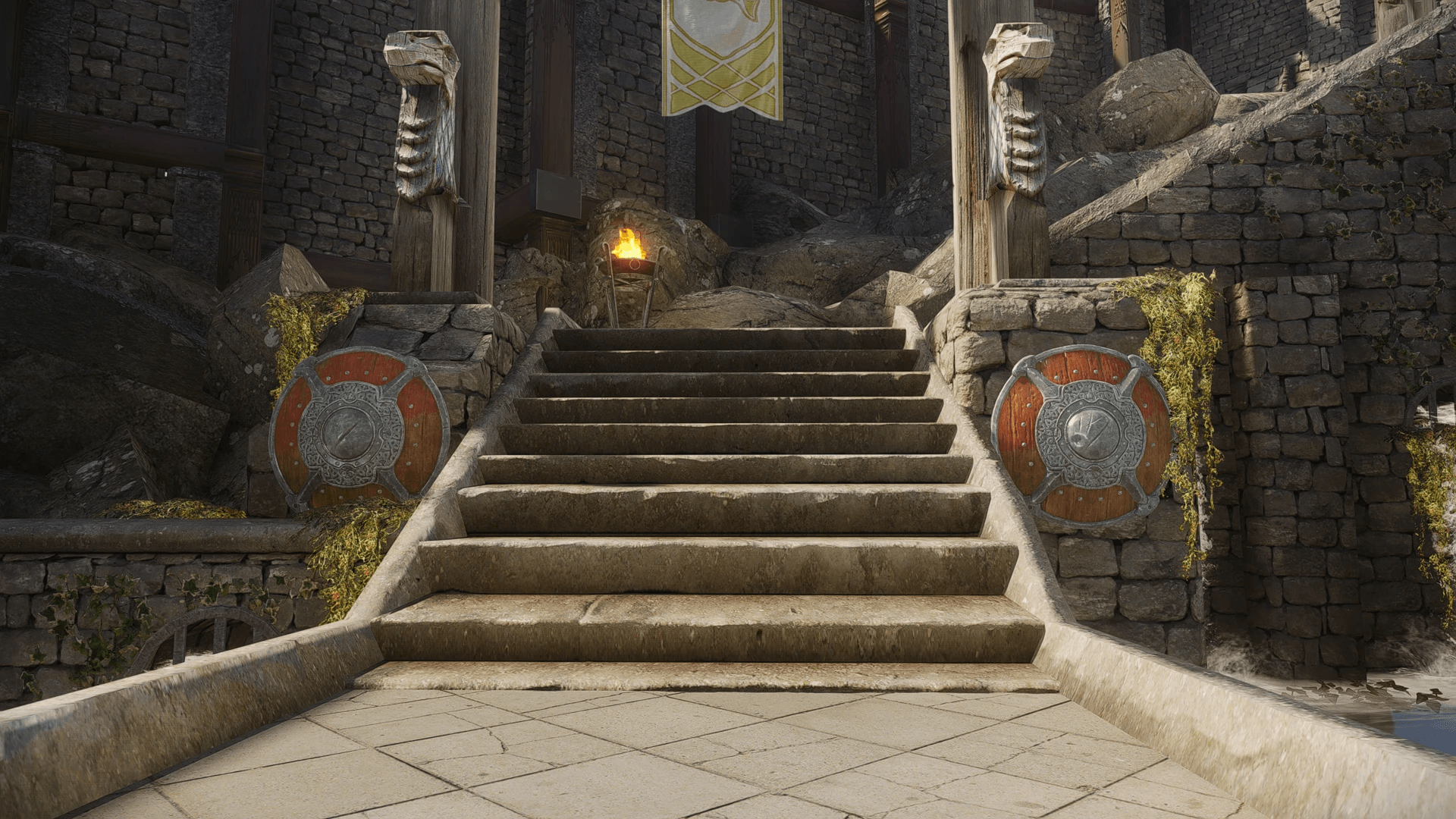 Steel Shield - Replacer decorative shields Whiterun mod for The Elder Scrolls V: Skyrim Special Edition
