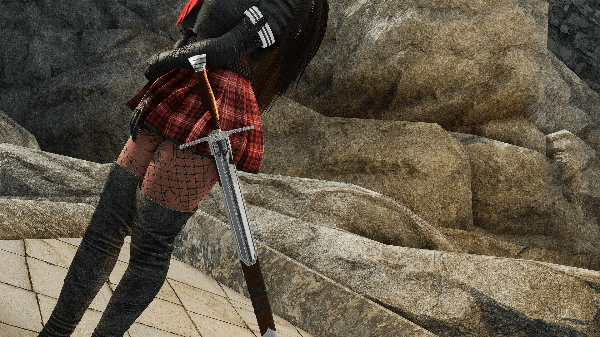 Steel Witcher Sword mod for Skyrim