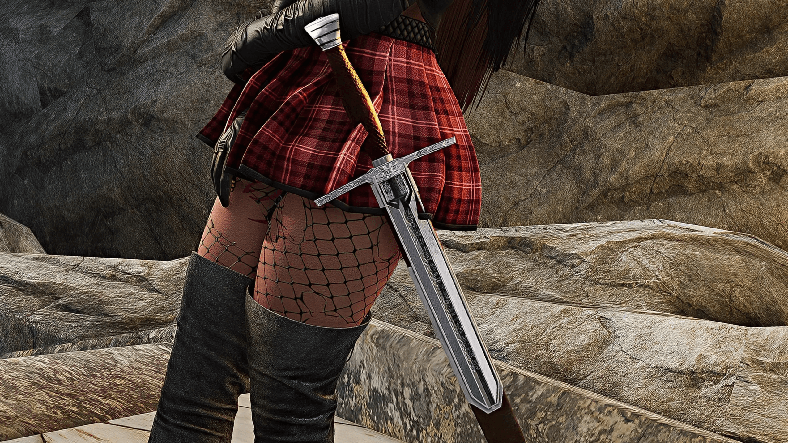 Steel Witcher Sword mod for The Elder Scrolls V: Skyrim Special Edition