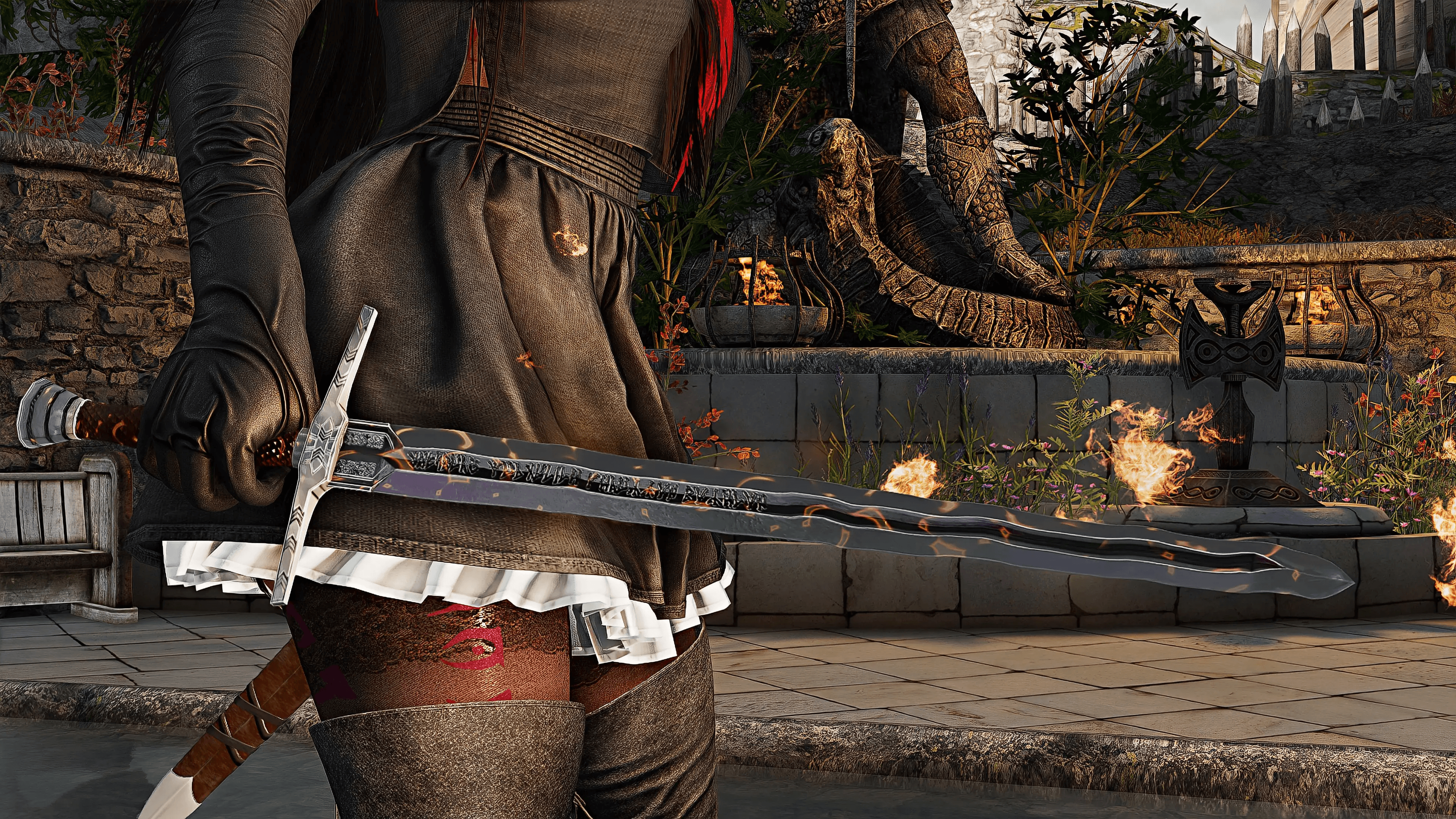 Steel Witcher Sword mod for The Elder Scrolls V: Skyrim Special Edition