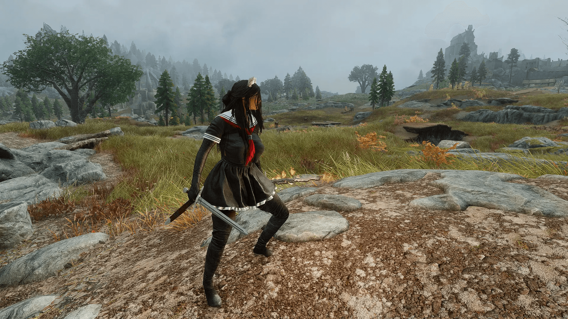 Steel Witcher Sword mod for Skyrim