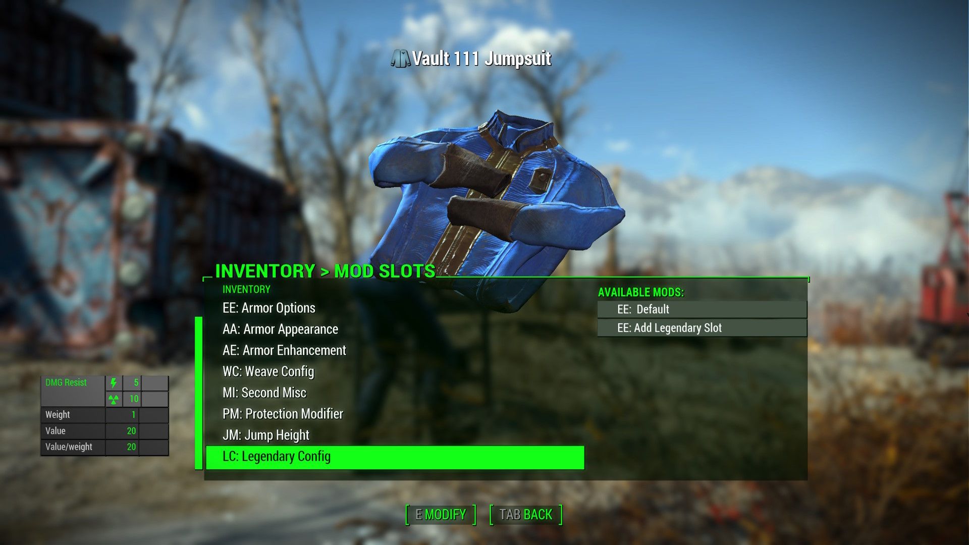 Equipment and Crafting Overhaul (ECO) - Redux mod for Fallout 4