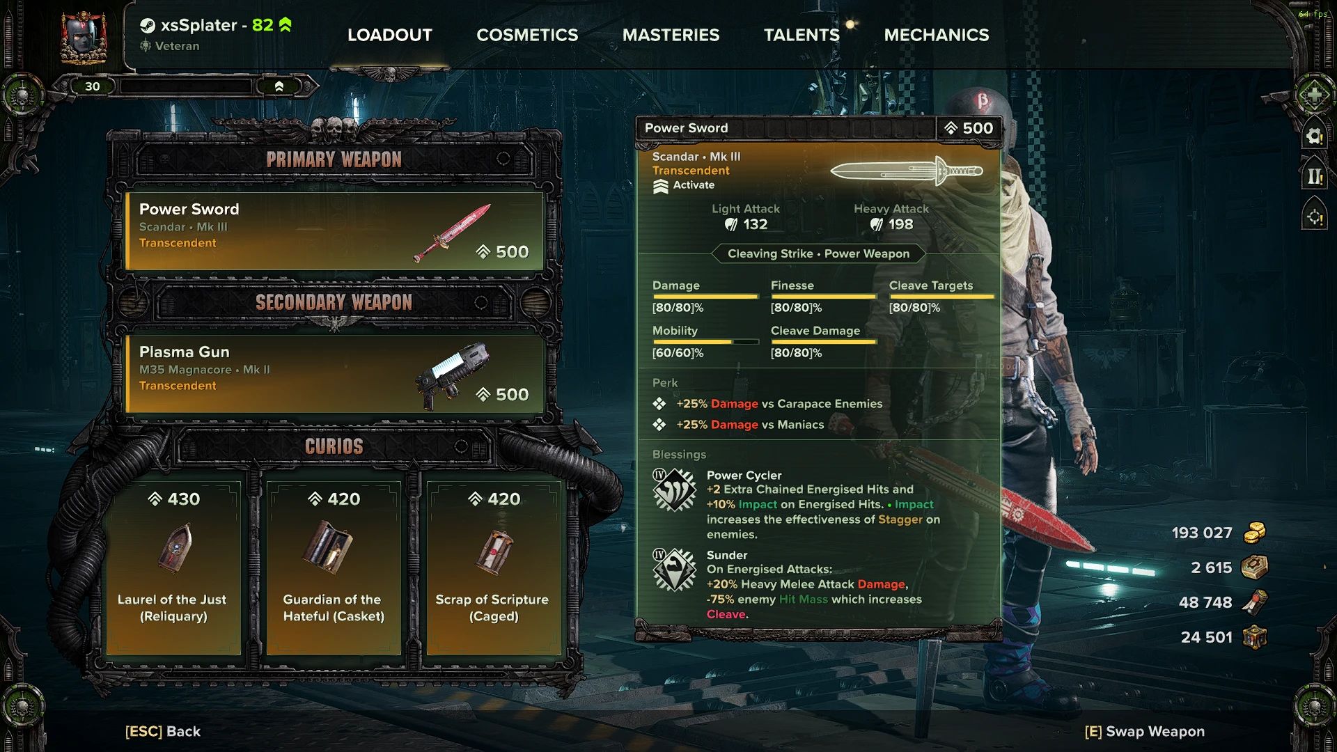 Enhanced Descriptions mod for Warhammer 40,000: Darktide