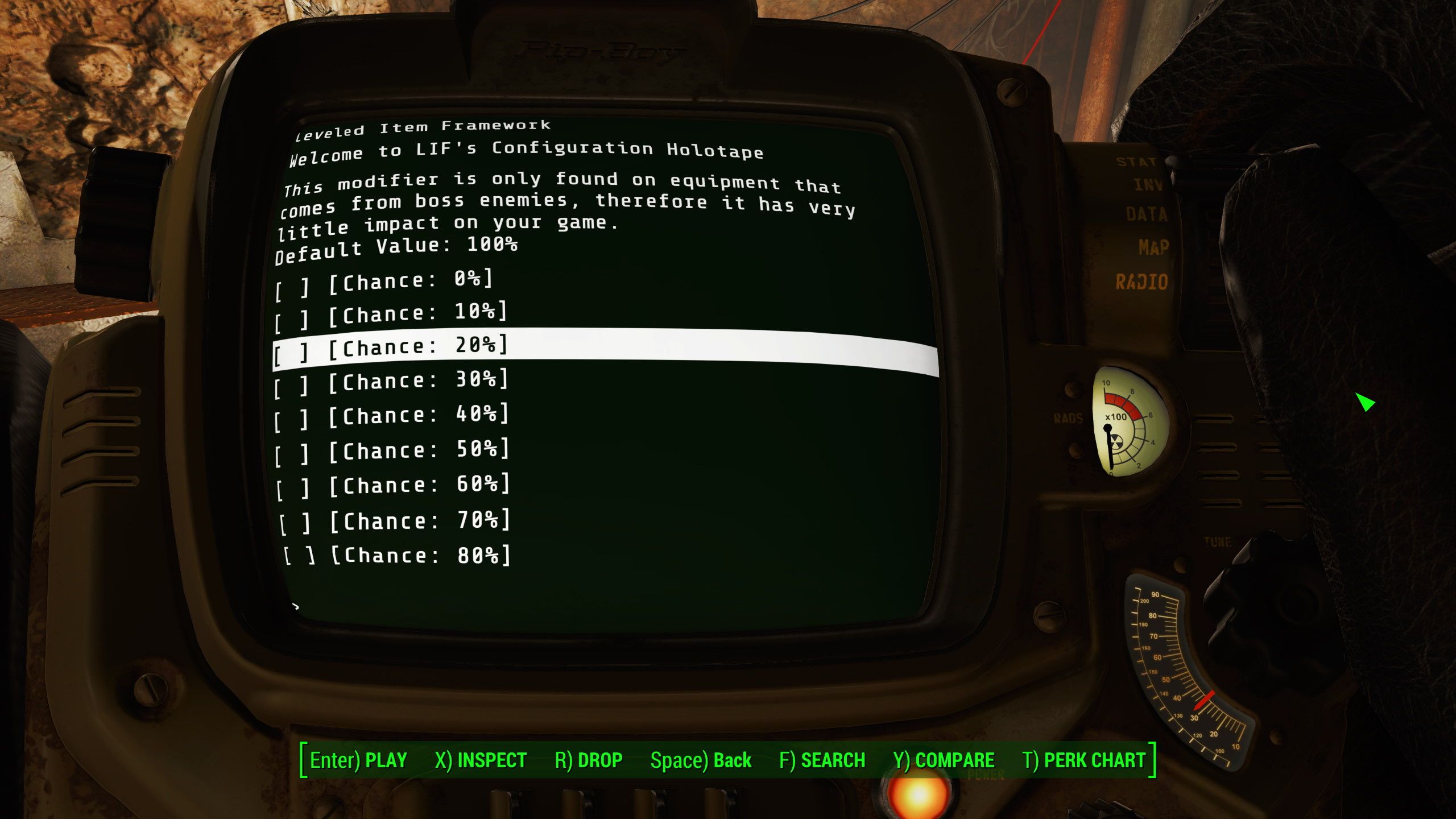 Leveled Item Fixes (LIF) mod for Fallout 4