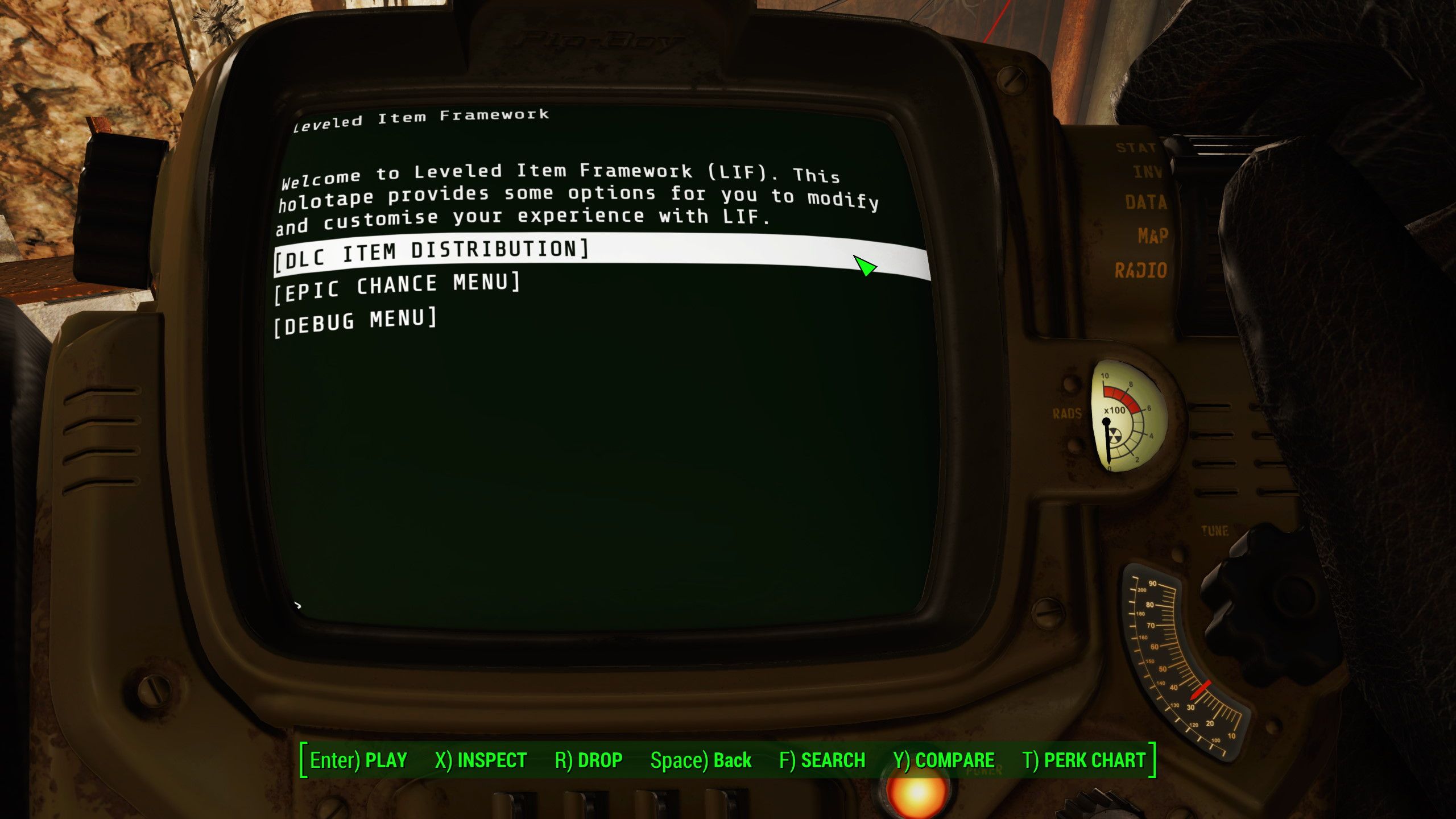 Leveled Item Fixes (LIF) mod for Fallout 4