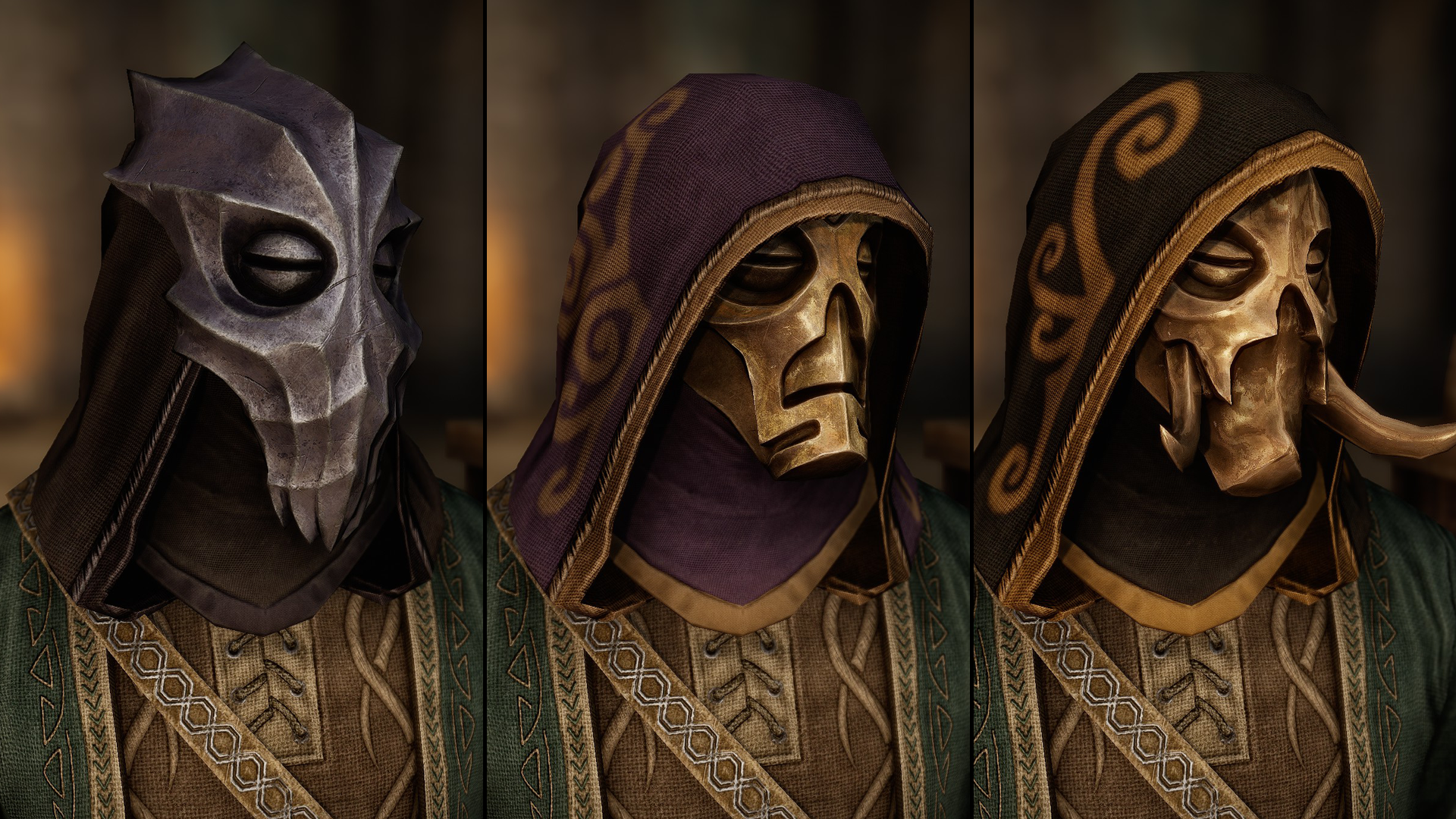 Dragon Priest Hood Variants mod for The Elder Scrolls V: Skyrim Special Edition