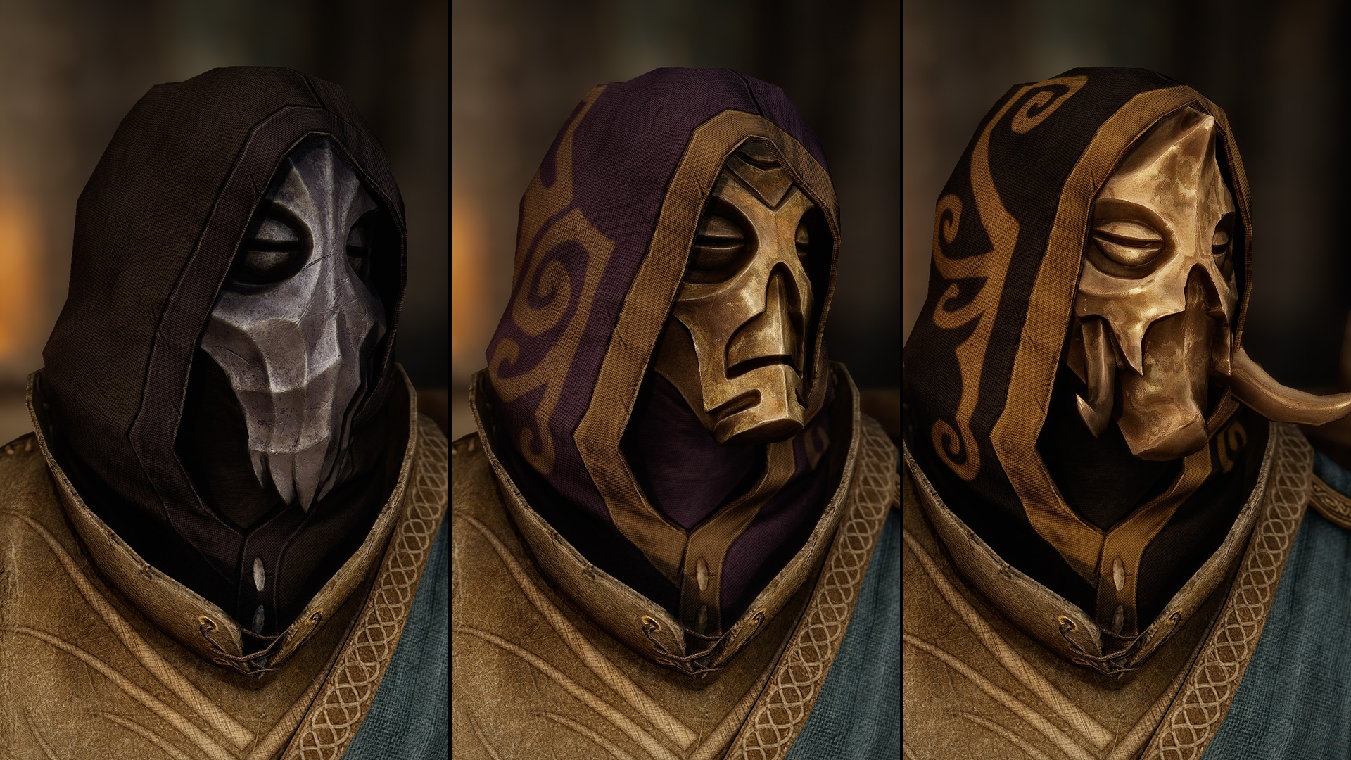 Dragon Priest Hood Variants mod for The Elder Scrolls V: Skyrim Special Edition
