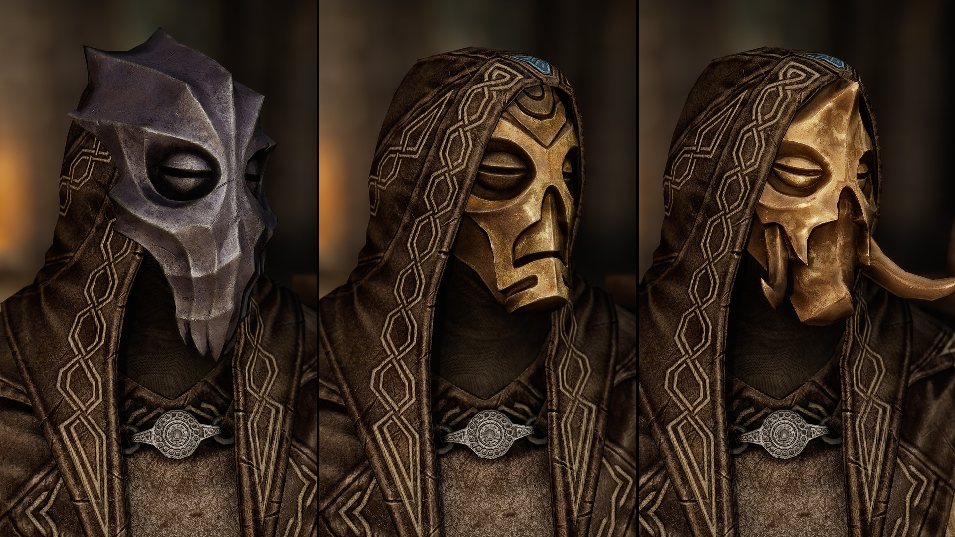 Dragon Priest Hood Variants mod for The Elder Scrolls V: Skyrim Special Edition