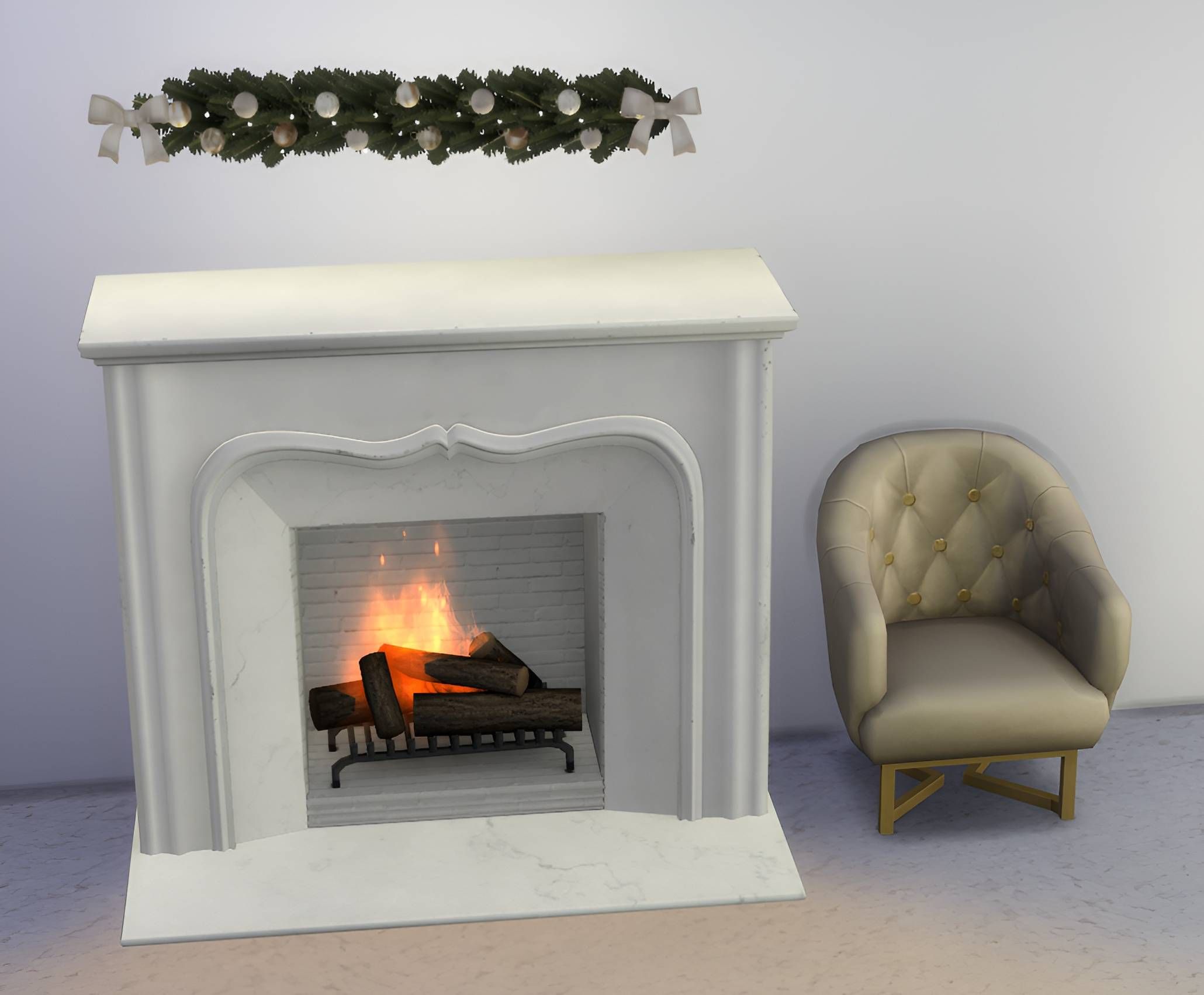 Xmas wall deco set mod for The Sims 4 
