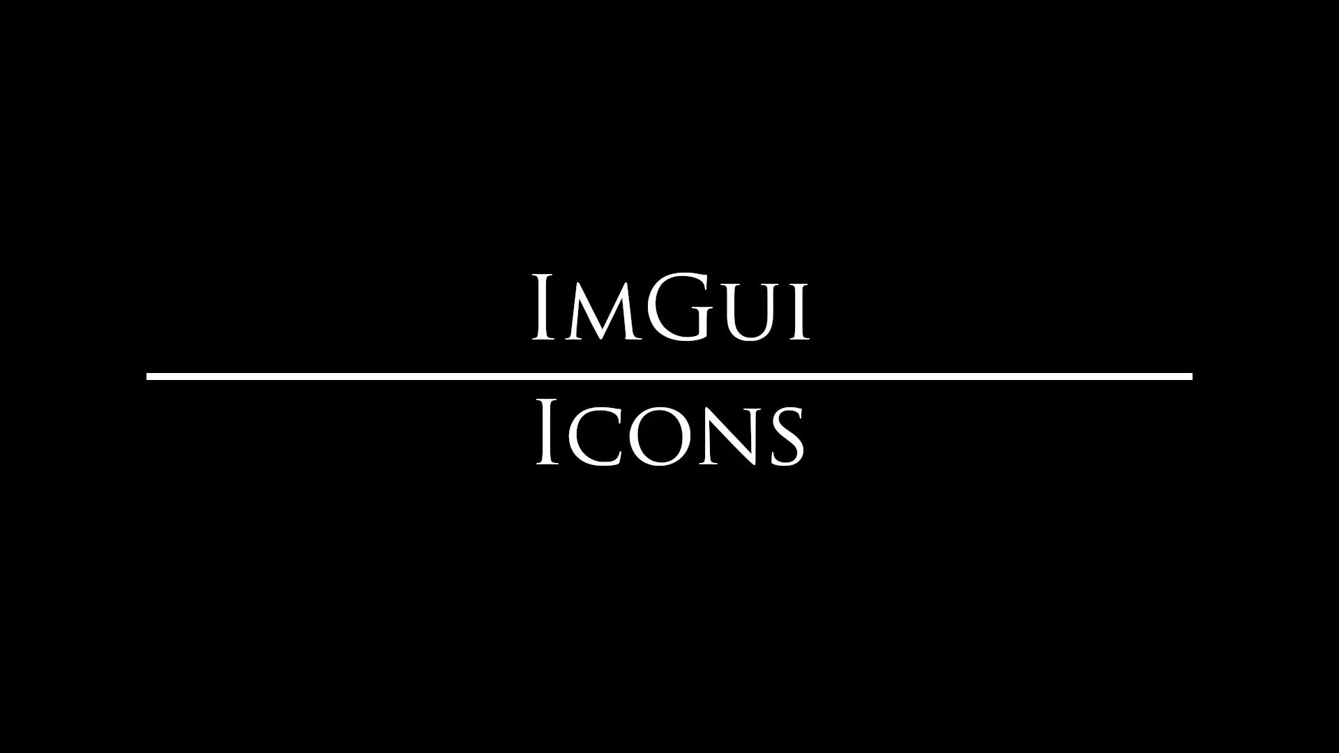 ImGui Icons mod for The Elder Scrolls V: Skyrim Special Edition