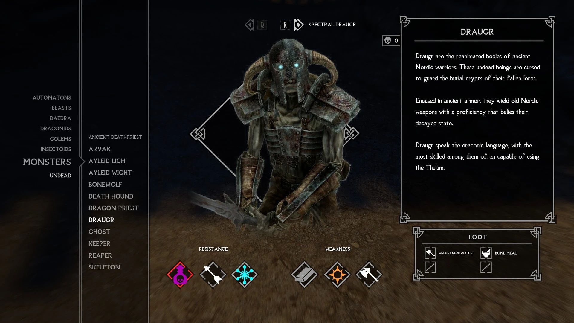 The Dragonborn's Bestiary - Sun Spells Addon mod for The Elder Scrolls V: Skyrim Special Edition
