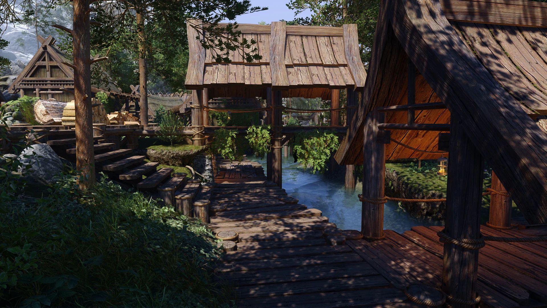 Docks of Riverwood mod for The Elder Scrolls V: Skyrim Special Edition