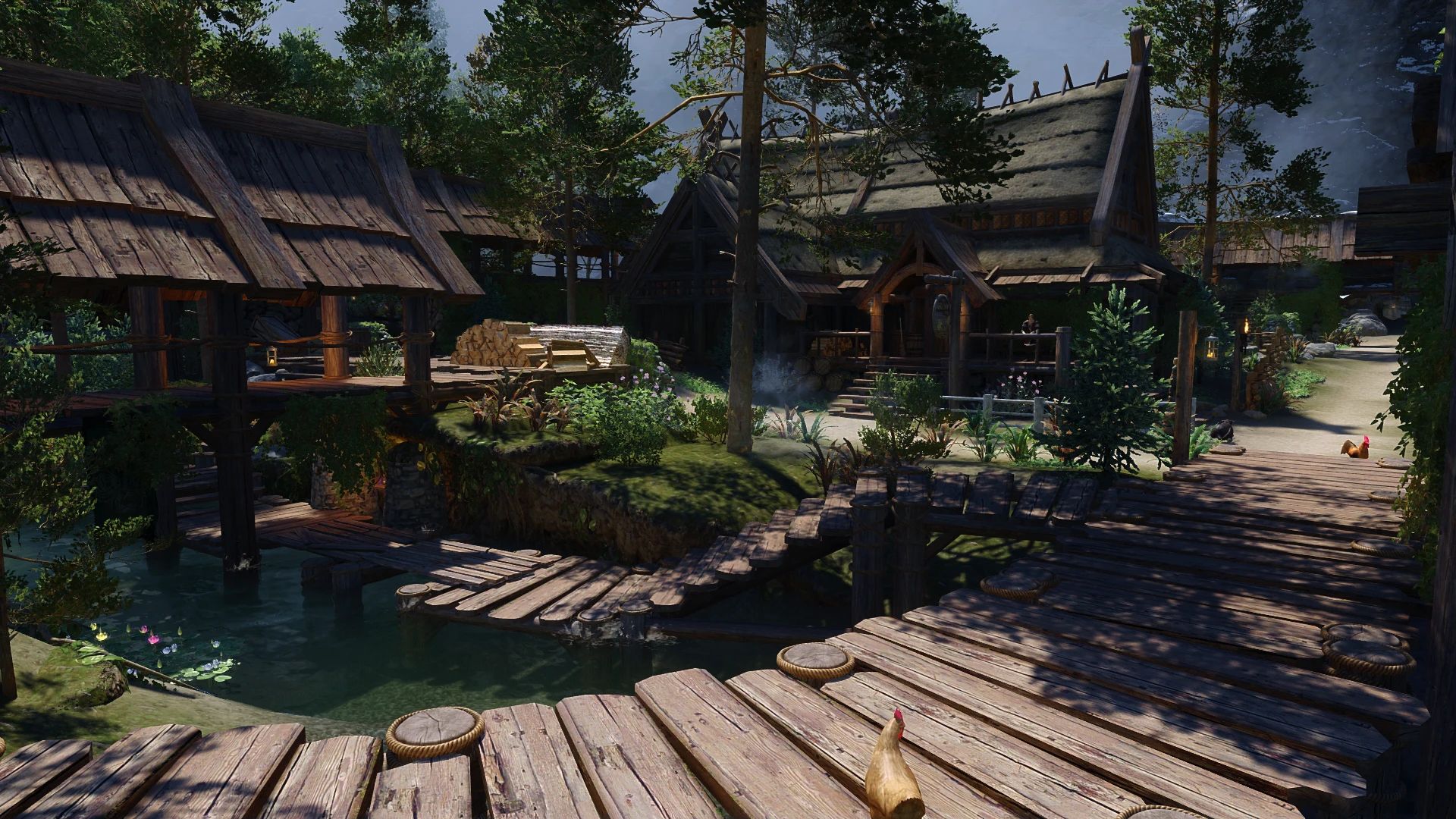 Docks of Riverwood mod for The Elder Scrolls V: Skyrim Special Edition