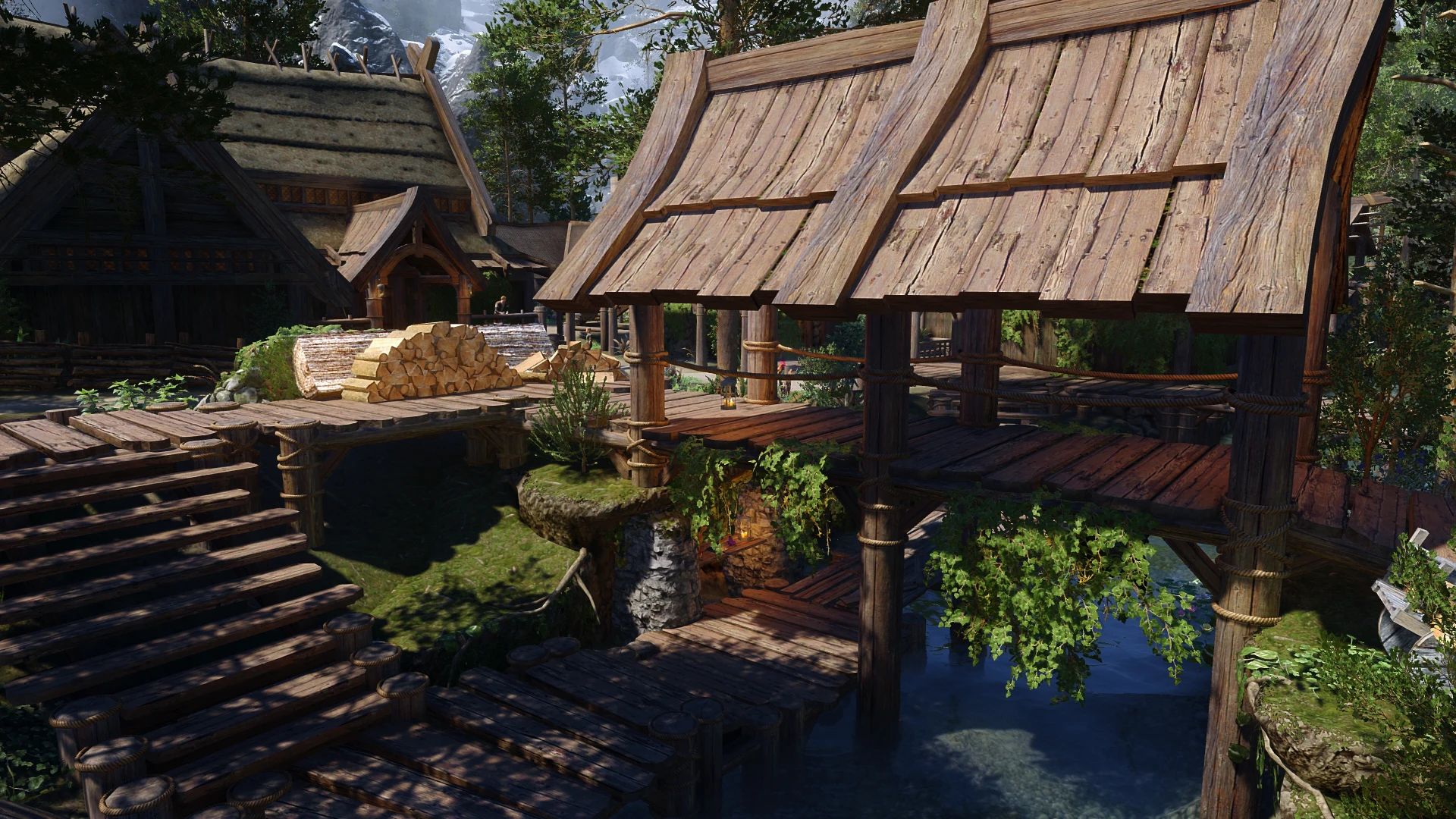 Docks of Riverwood mod for The Elder Scrolls V: Skyrim Special Edition