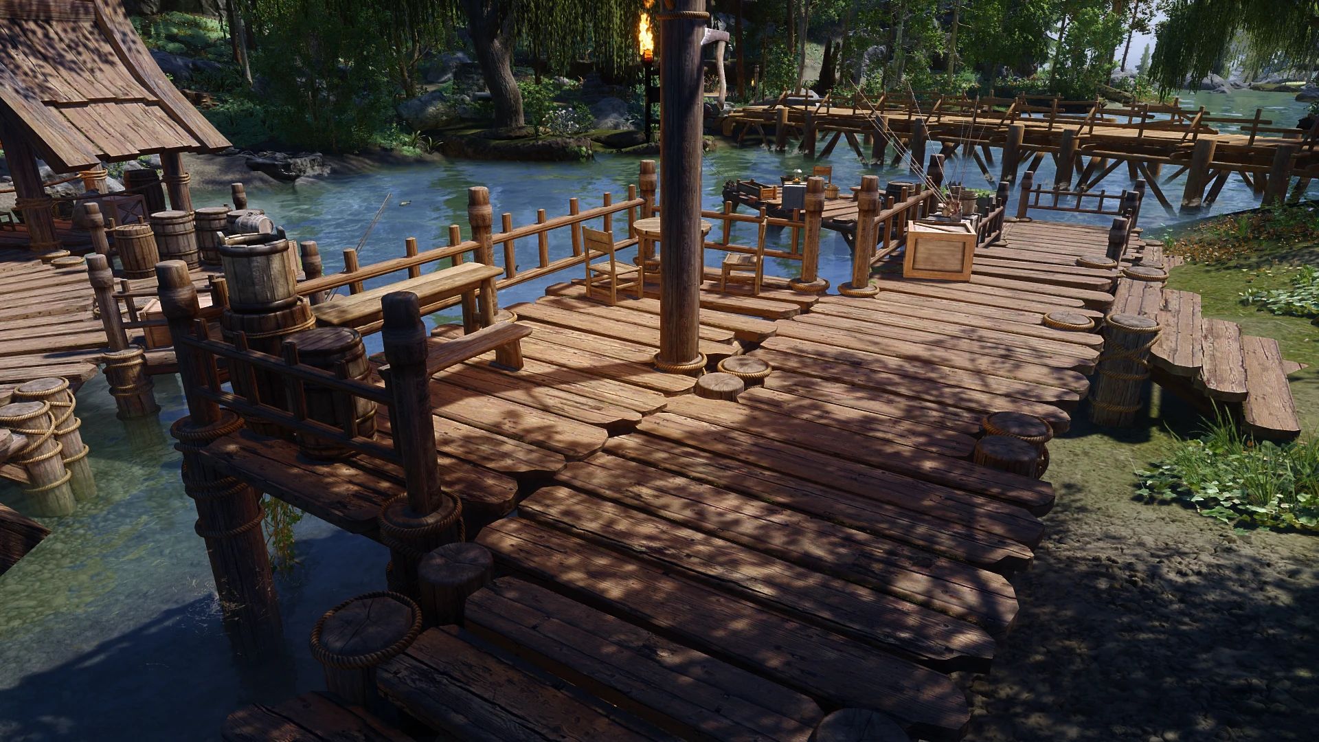 Docks of Riverwood mod for The Elder Scrolls V: Skyrim Special Edition