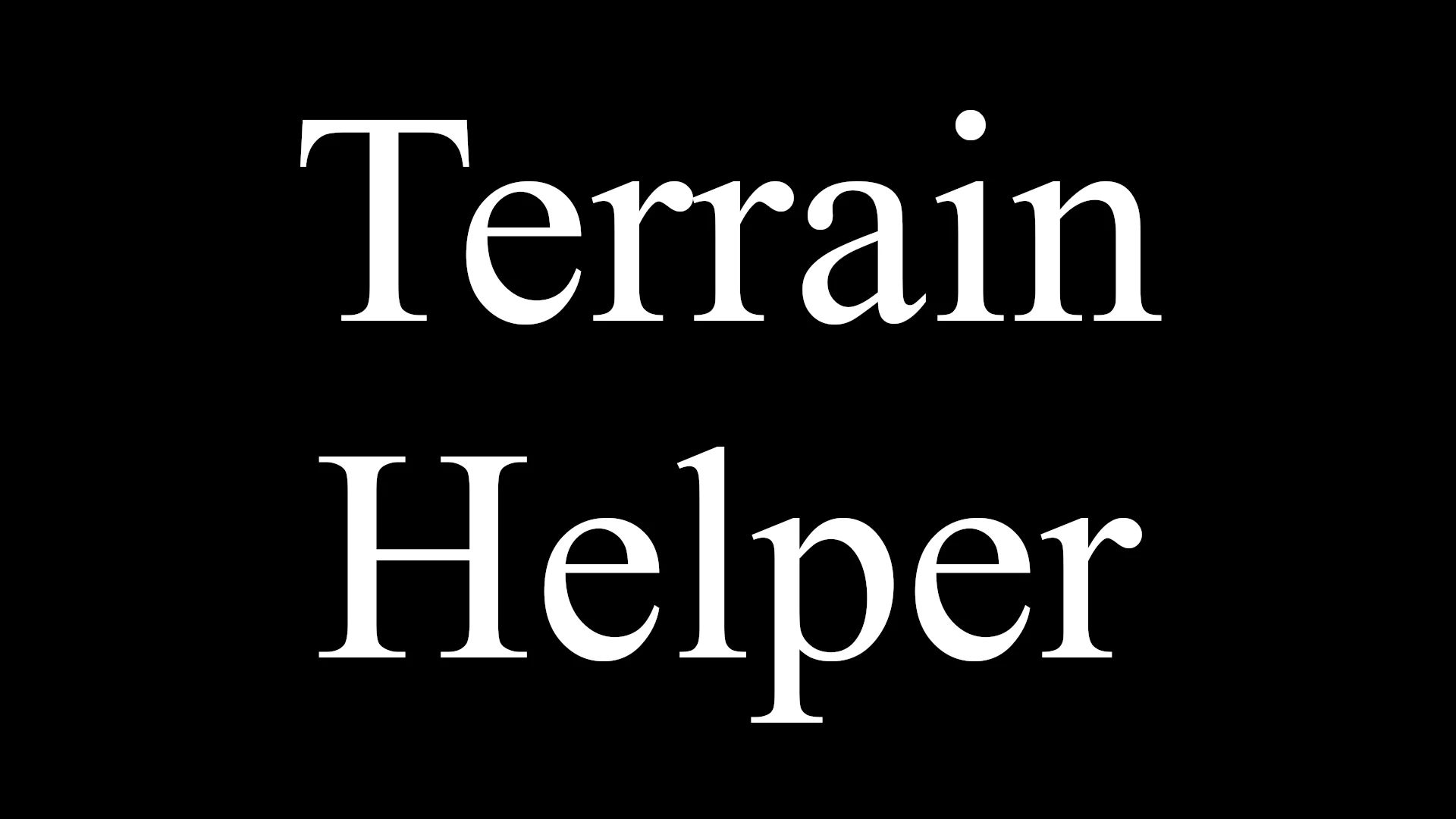 Terrain Helper mod for The Elder Scrolls V: Skyrim Special Edition