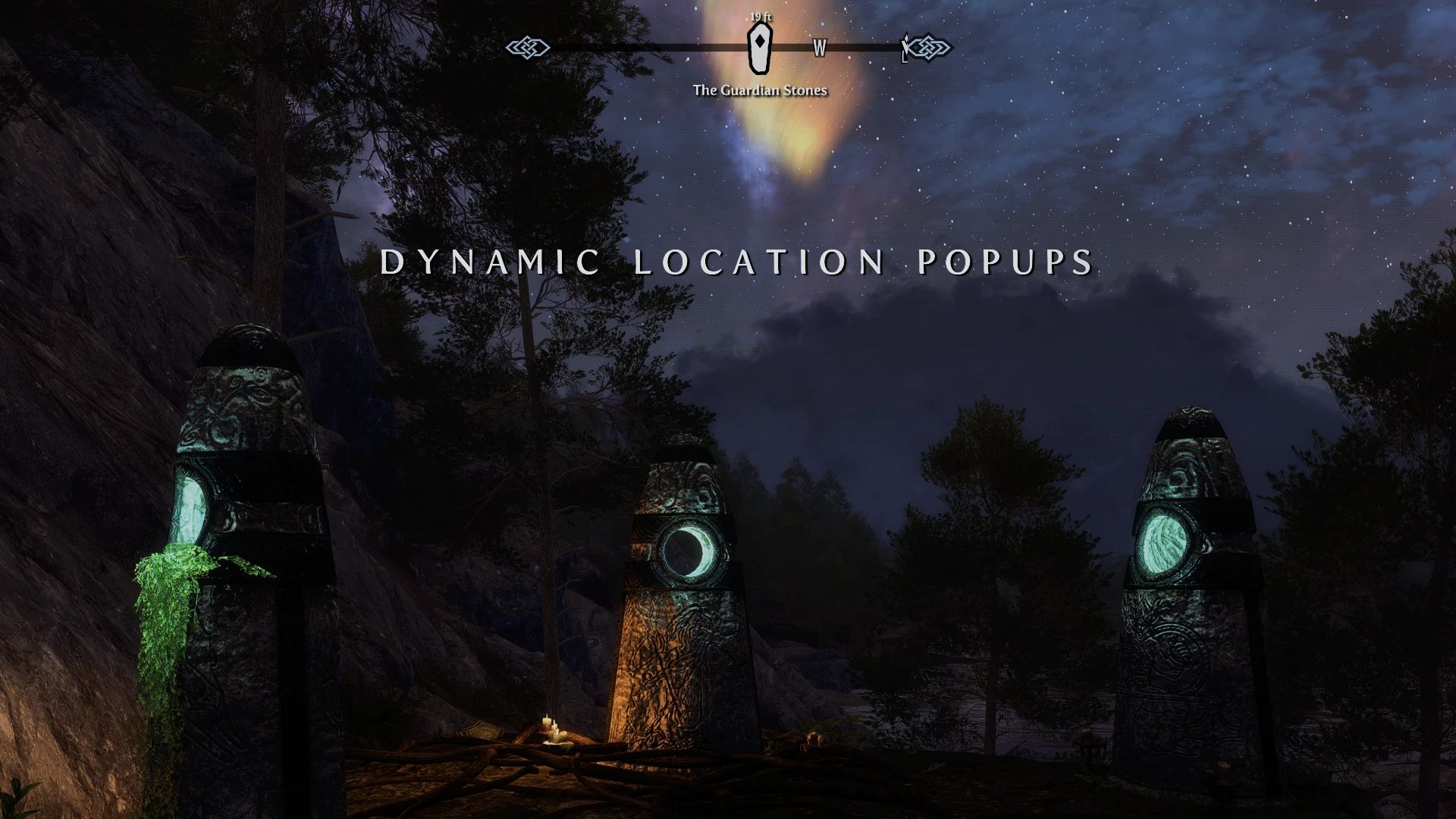 Dynamic Location Popups mod for The Elder Scrolls V: Skyrim Special Edition