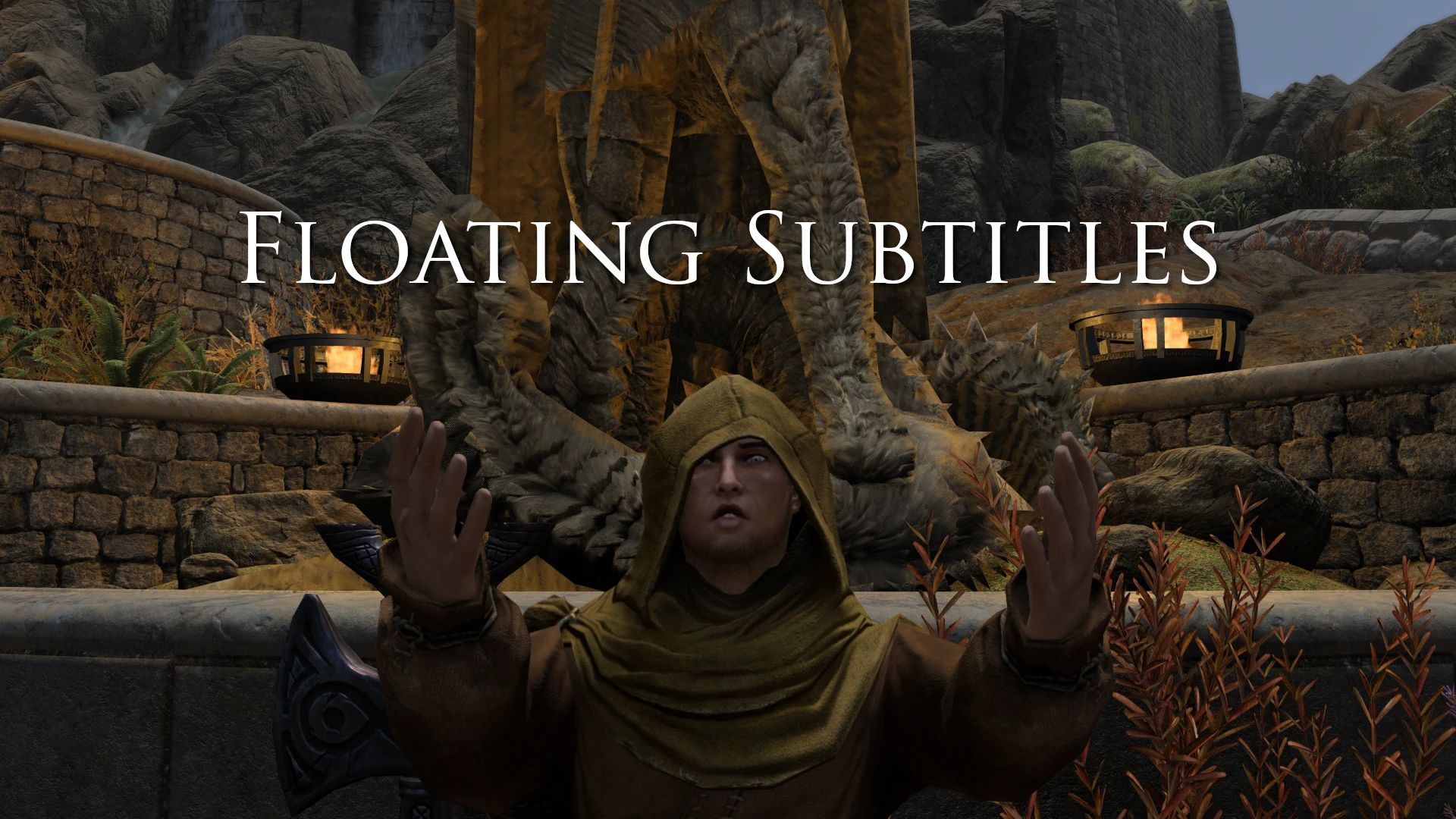 Floating Subtitles mod for The Elder Scrolls V: Skyrim Special Edition