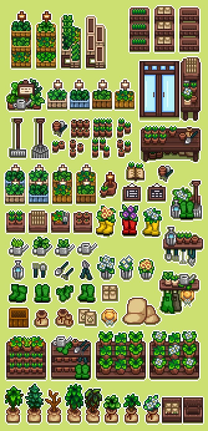 HxW Tilesheets mod for Stardew Valley