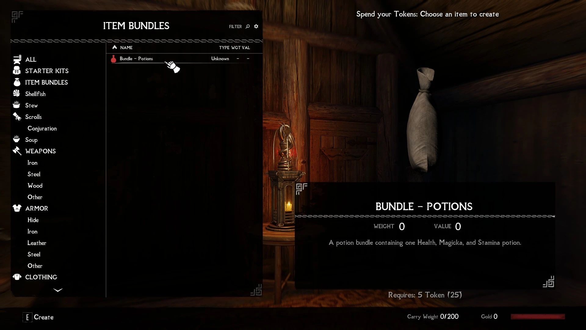 Starter Kits - Starting Choices Addon mod for The Elder Scrolls V: Skyrim Special Edition