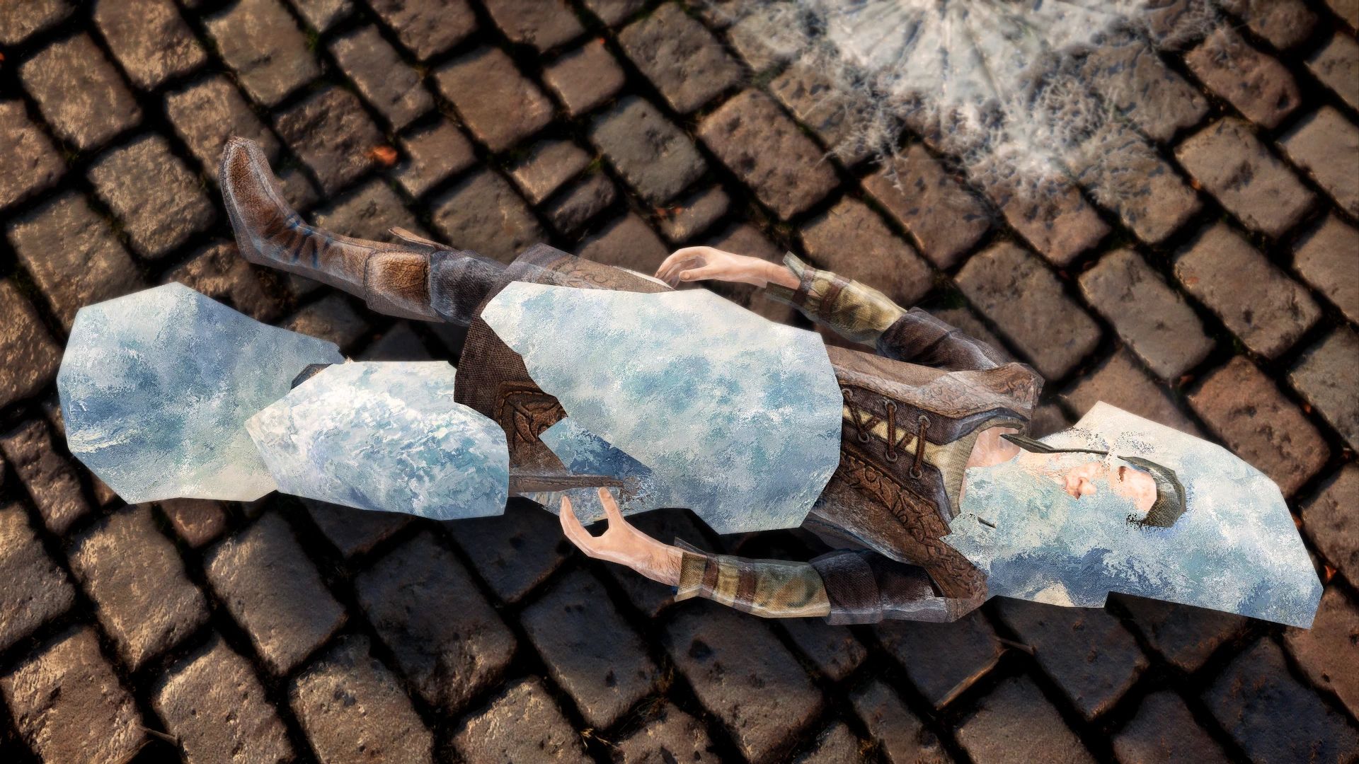 Refracting Ice Form Debris mod for The Elder Scrolls V: Skyrim Special Edition