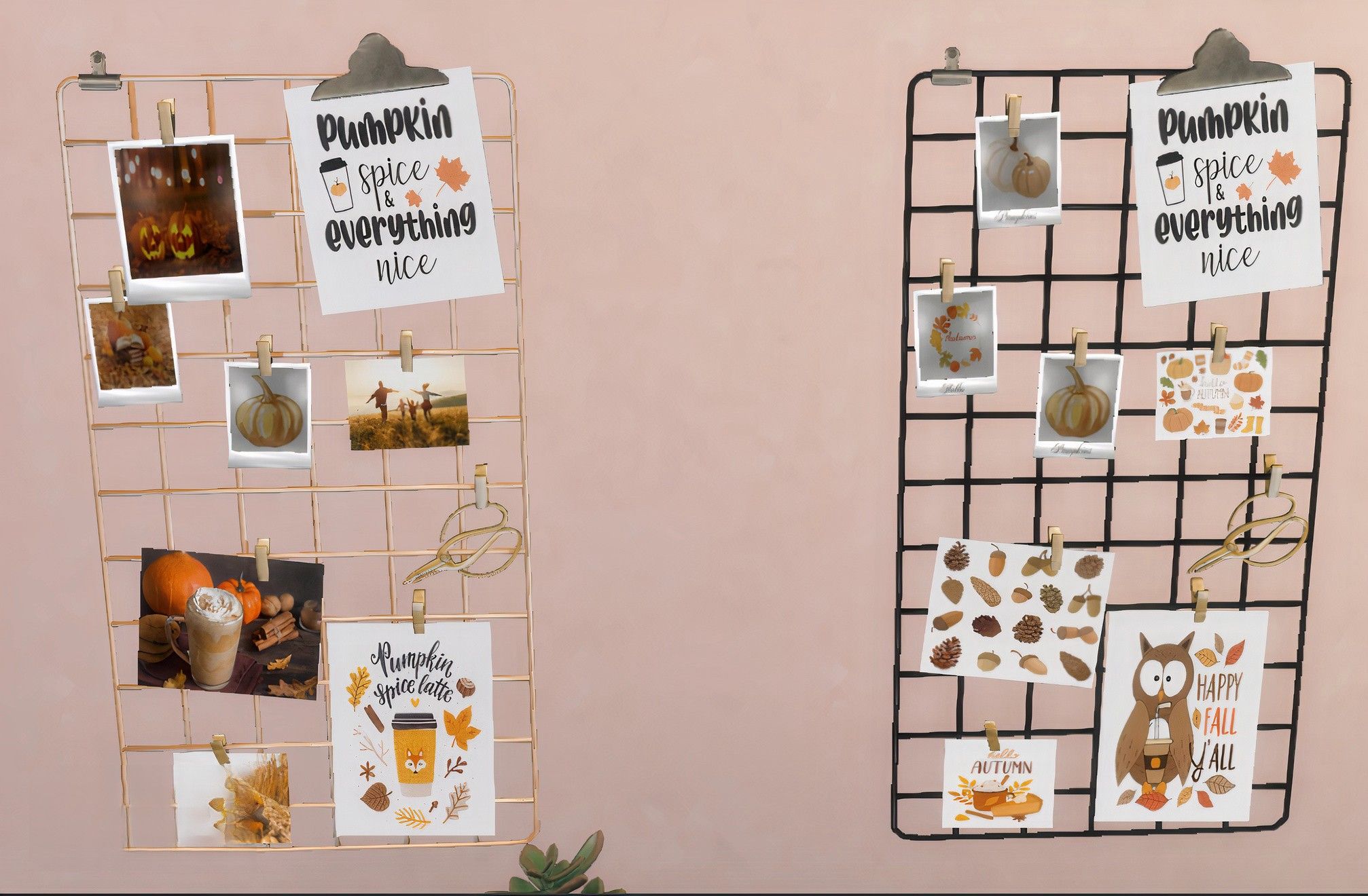Aesthetic fall study board mod for The Sims 4 