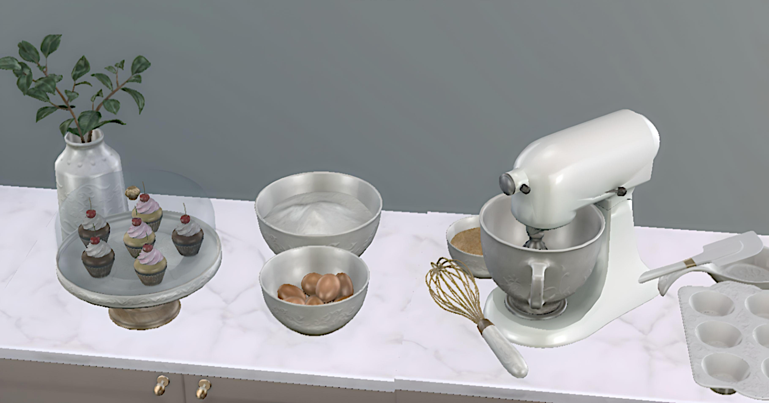 Hera baking set mod for The Sims 4 