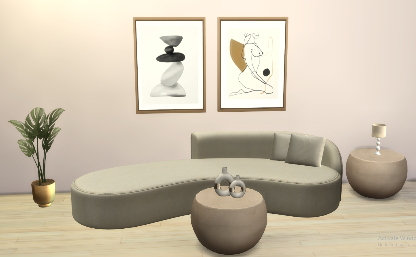 Lorena Minimal plant mod for The Sims 4 