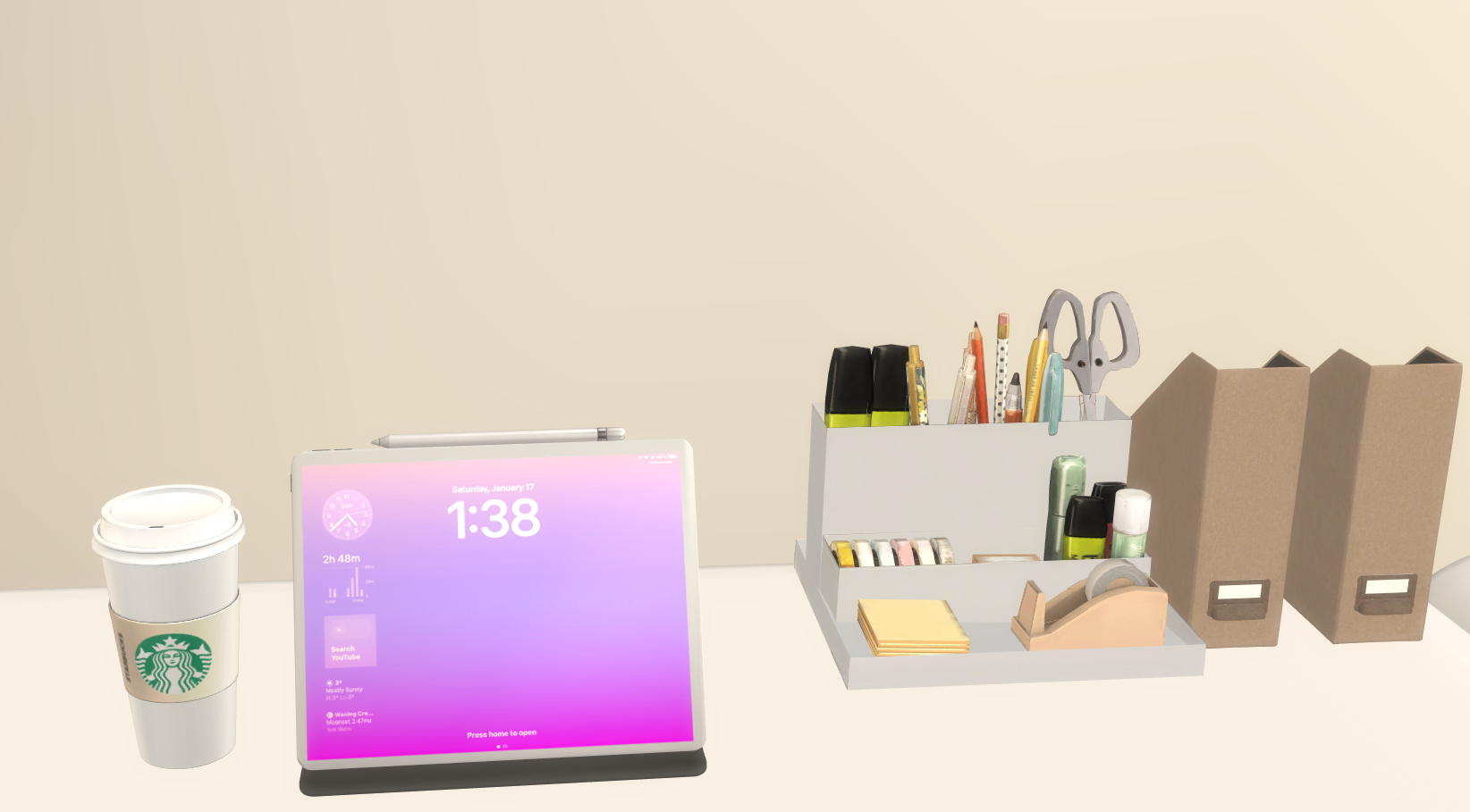 Office supplies tray mod for The Sims 4 