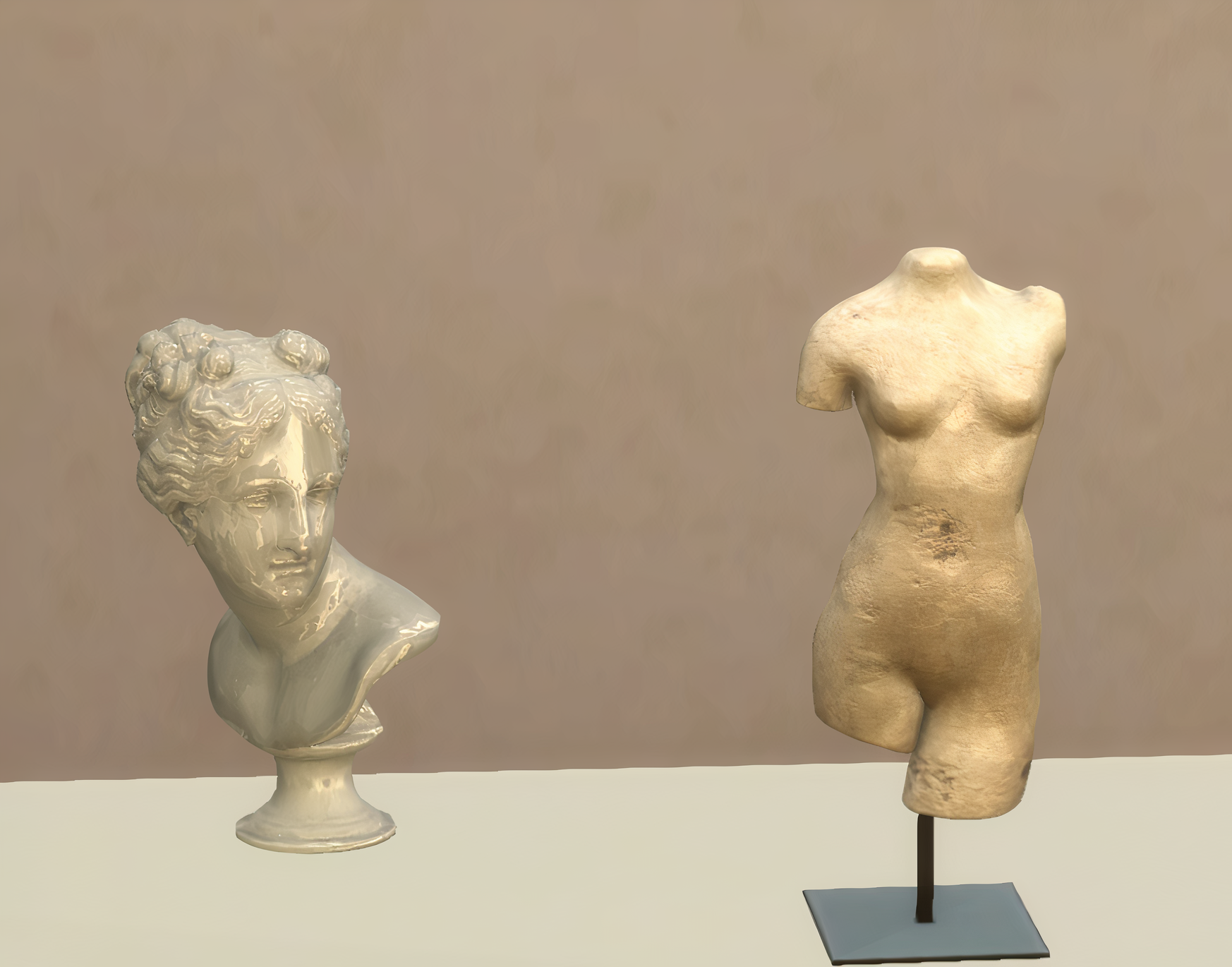 Minimal body Sculptures mod for The Sims 4 