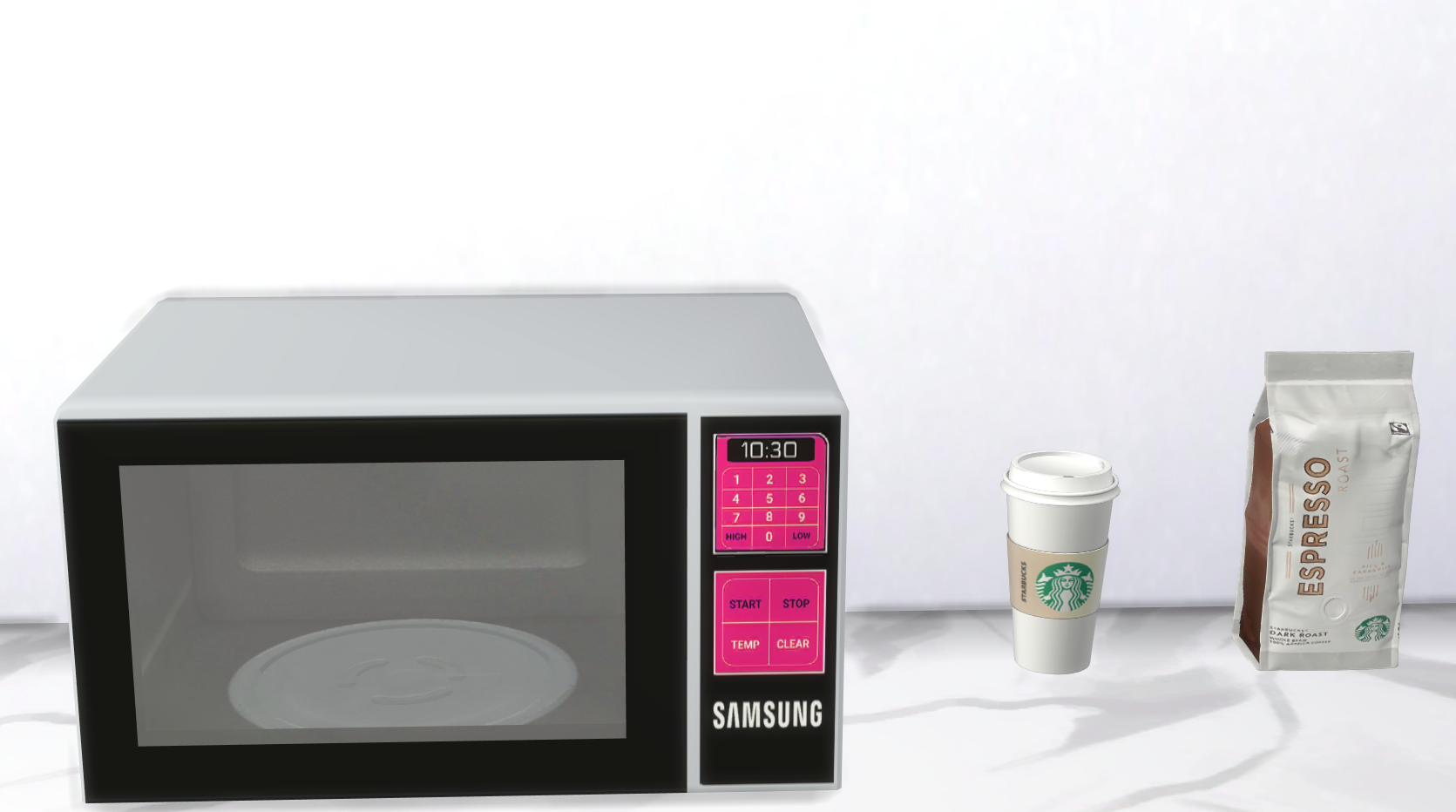 Samsung microwave mod for The Sims 4 