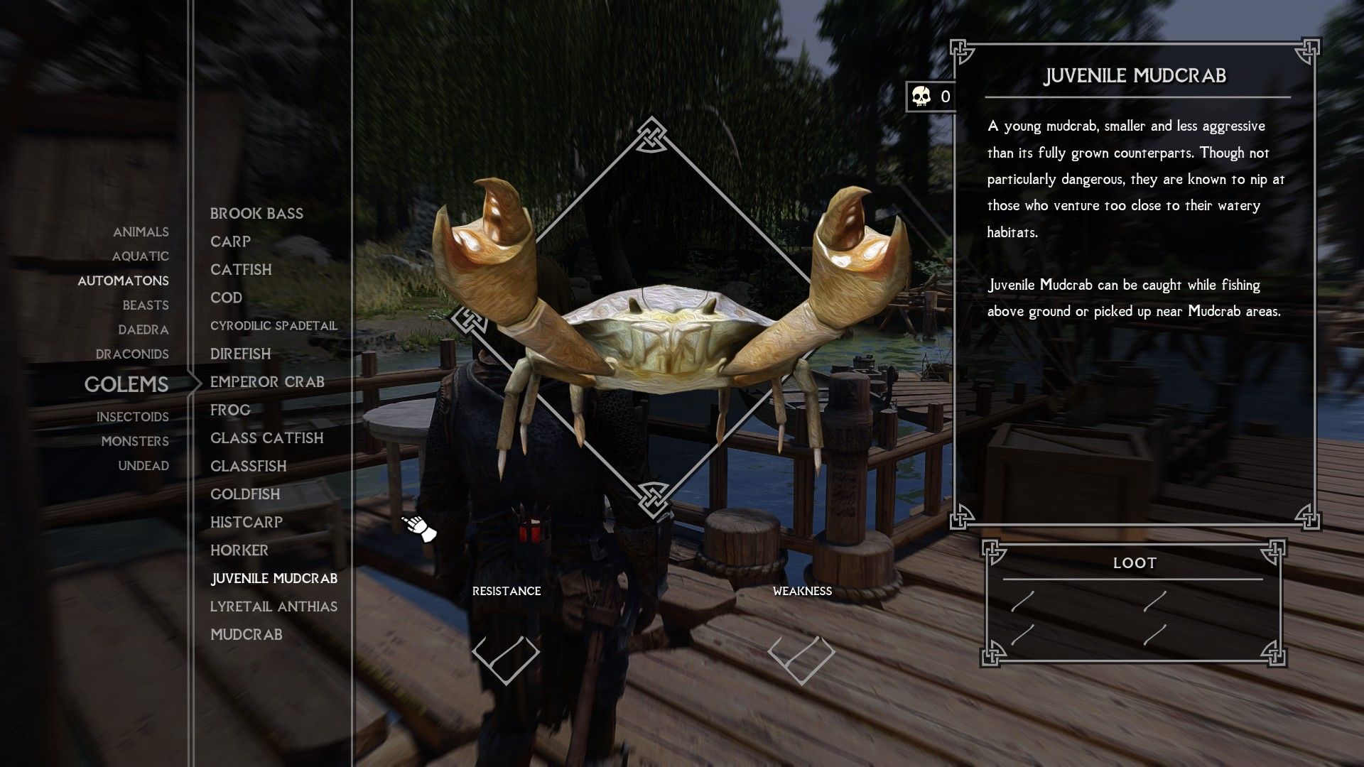 The Dragonborn's Fishiary - Bestiary Addon mod for The Elder Scrolls V: Skyrim Special Edition